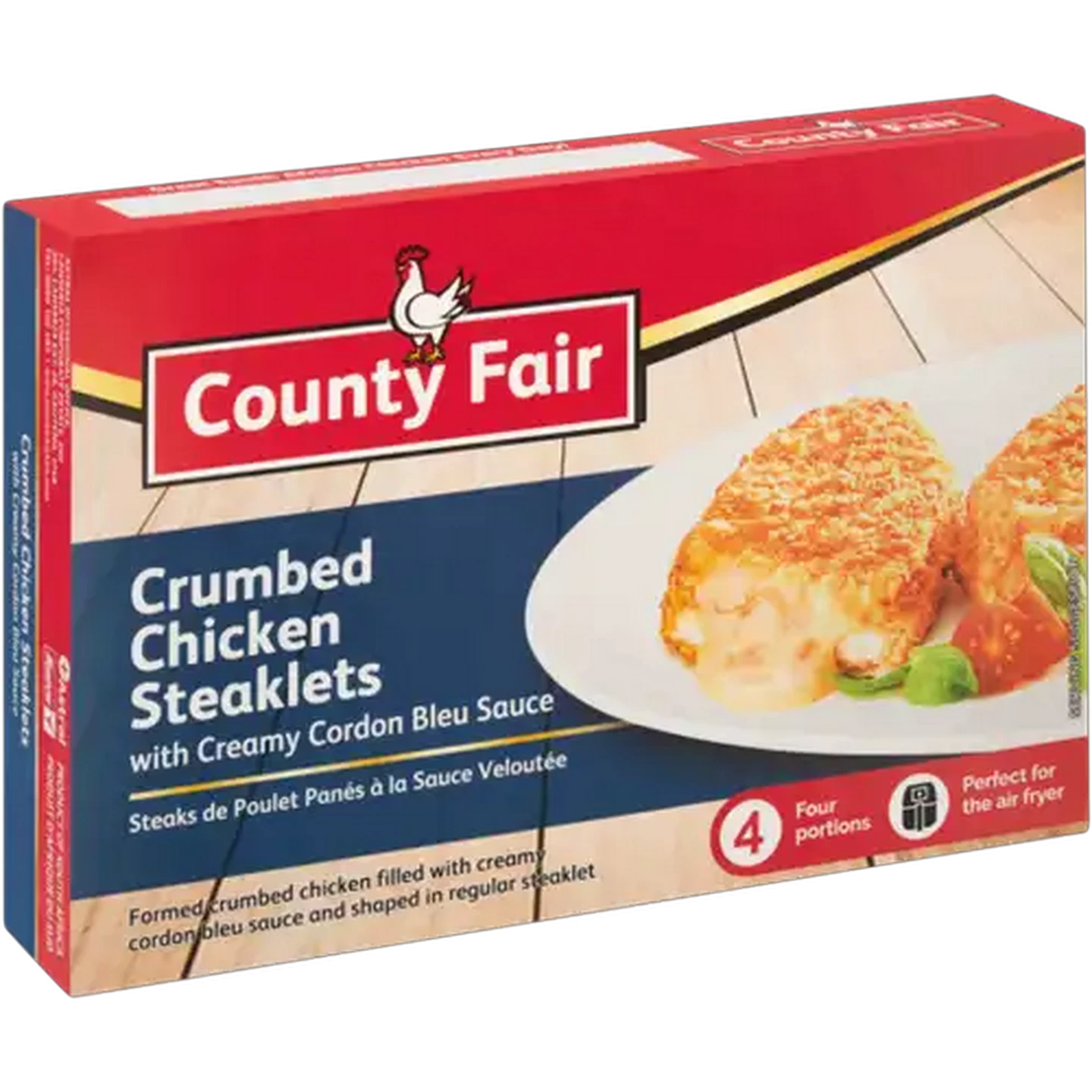 Image of County Fair Frozen Chicken Steaklet With Cordon Bleu Sauce 400g