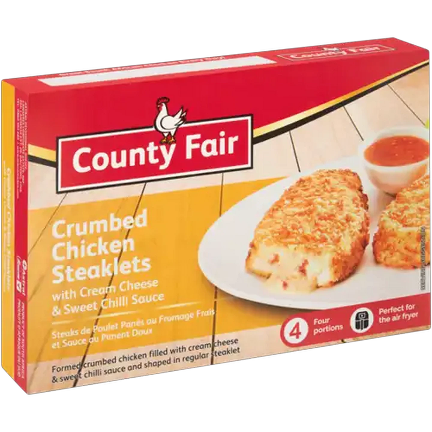 Image of County Fair Frozen Chicken Steaklet With Cream Cheese & Sweet Chilli Sauce 400g