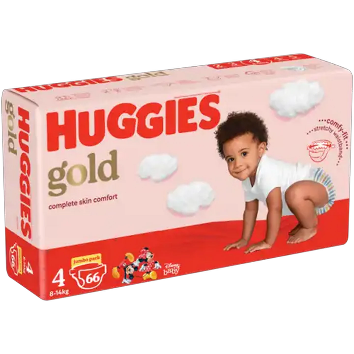 Image of Huggies Gold Skin Soft Size 4 Disposable Nappies 66 Pack