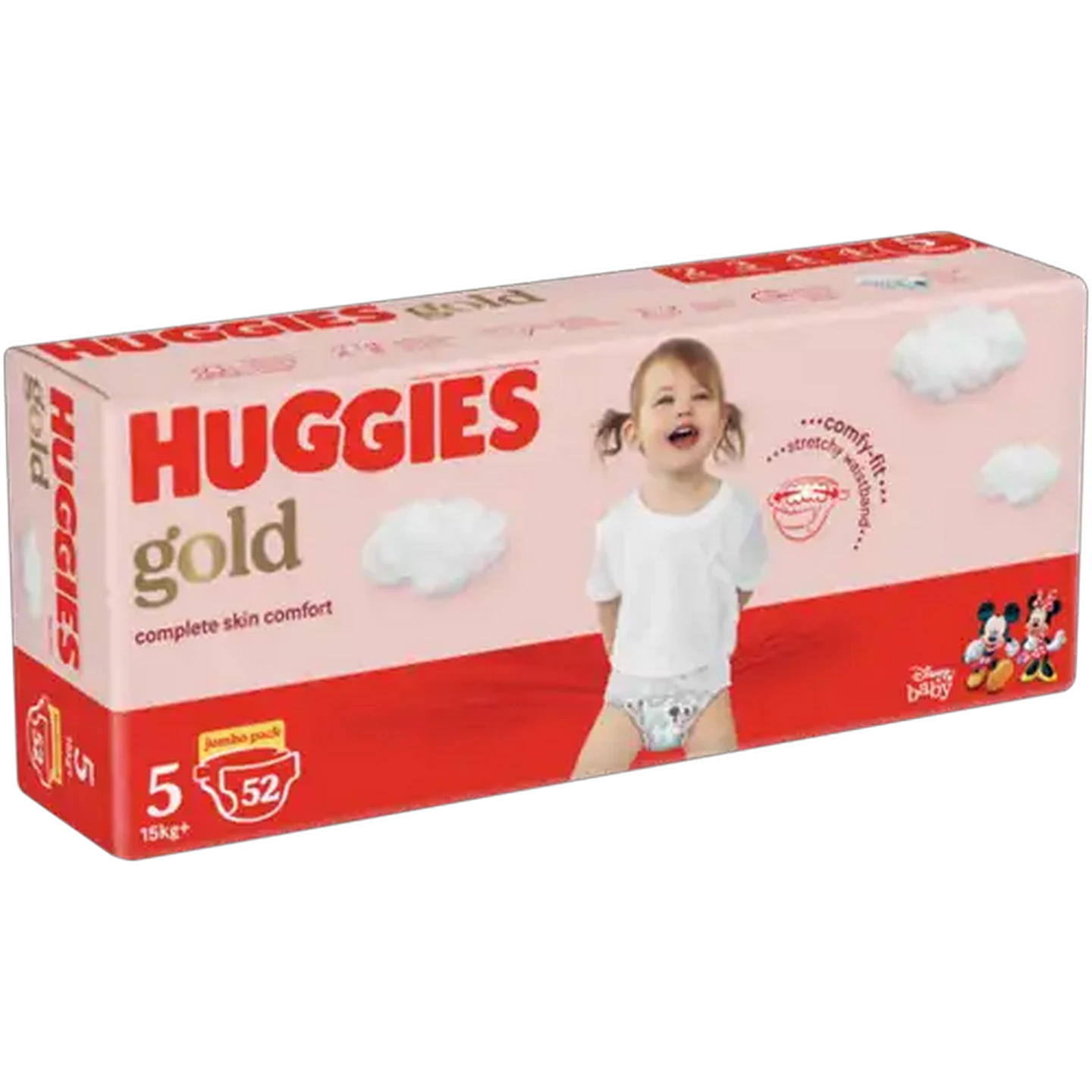 Image of Huggies Gold Size 5 Skin Soft Disposable Nappies 52 Pack