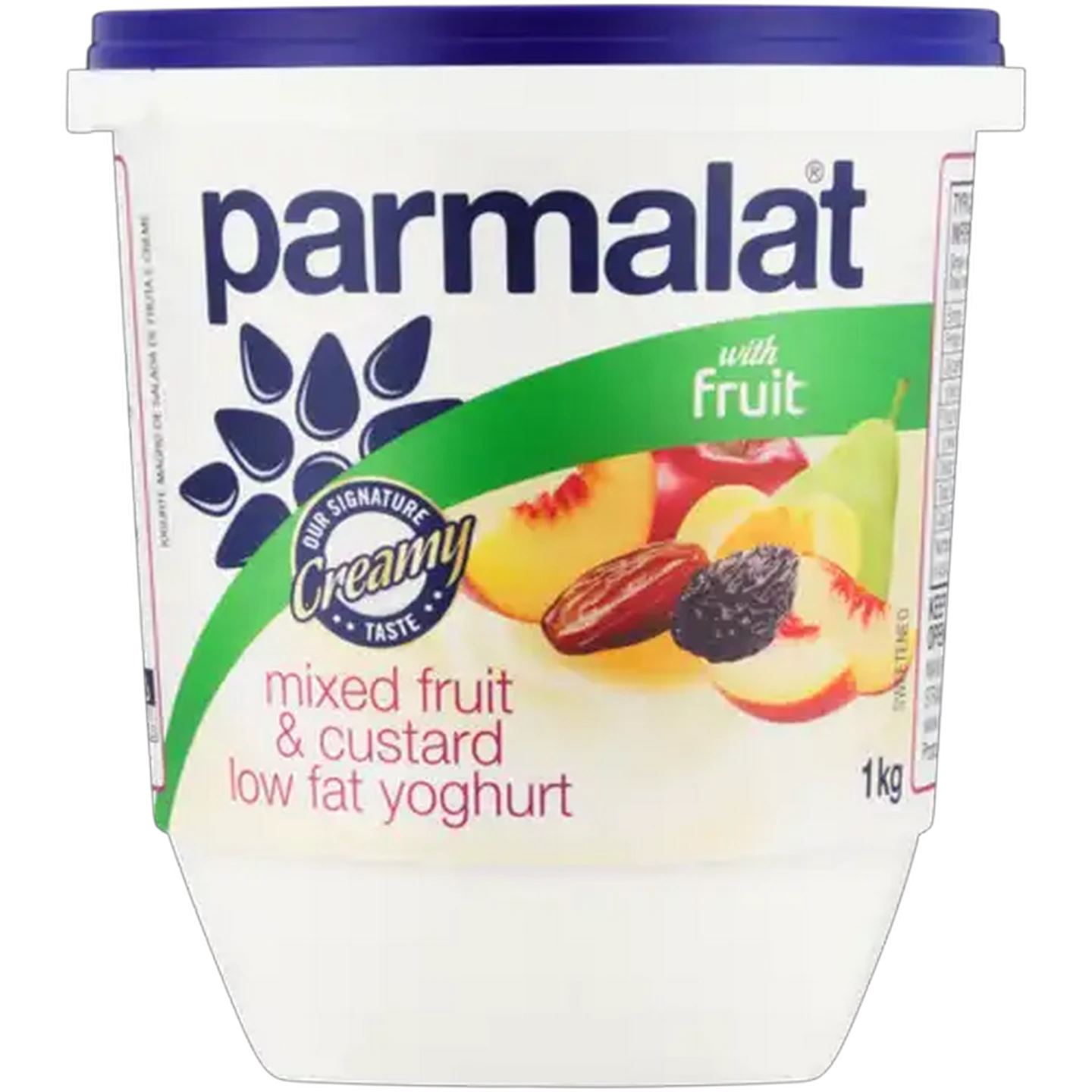 Image of Parmalat Mixed Fruit & Custard Low Fat Yoghurt with Fruit 1kg