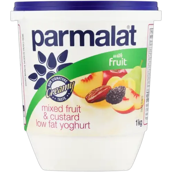Parmalat Mixed Fruit & Custard Low Fat Yoghurt with Fruit 1kg