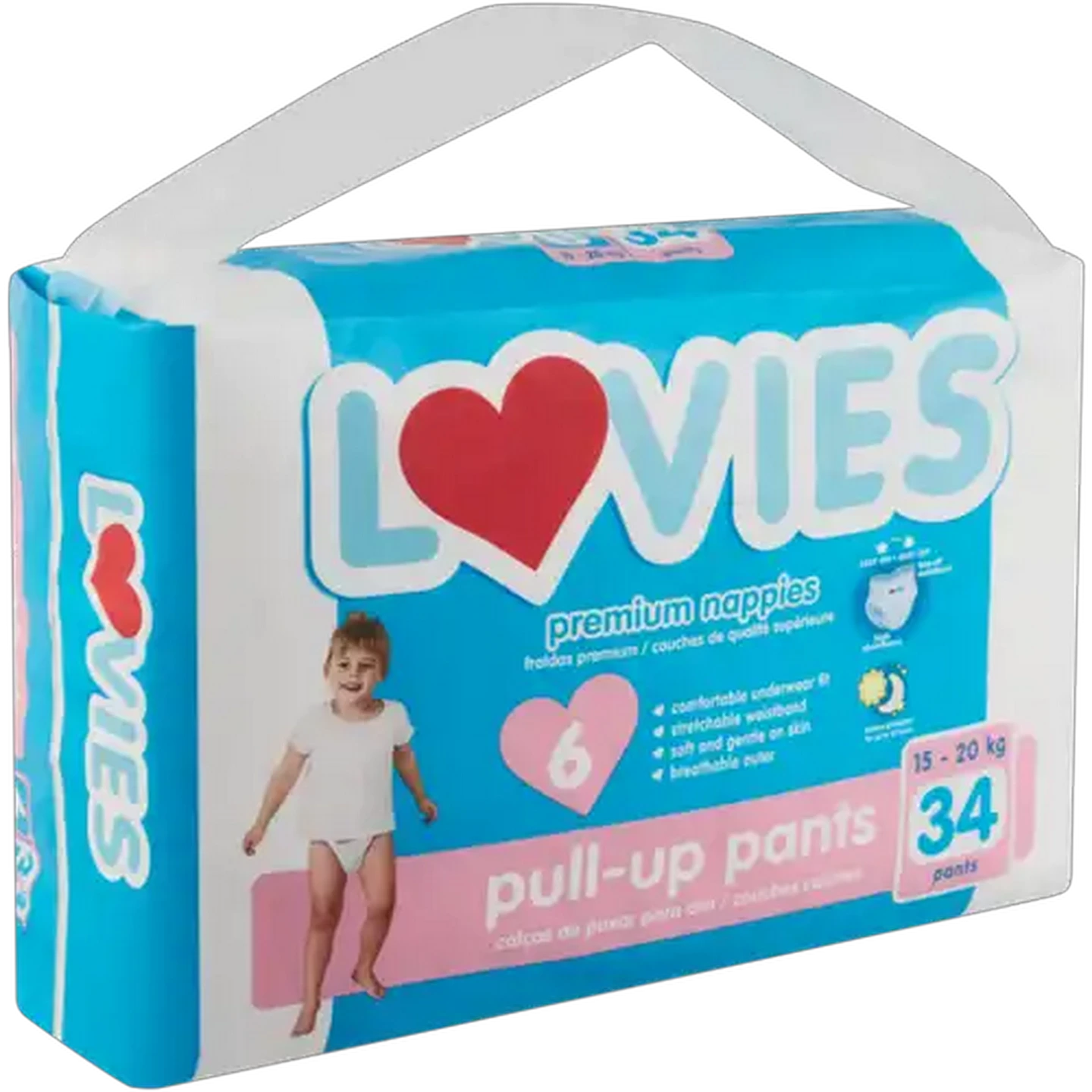 Image of Lovies Premium Size 6 Pull-Up Pants 34 Pack