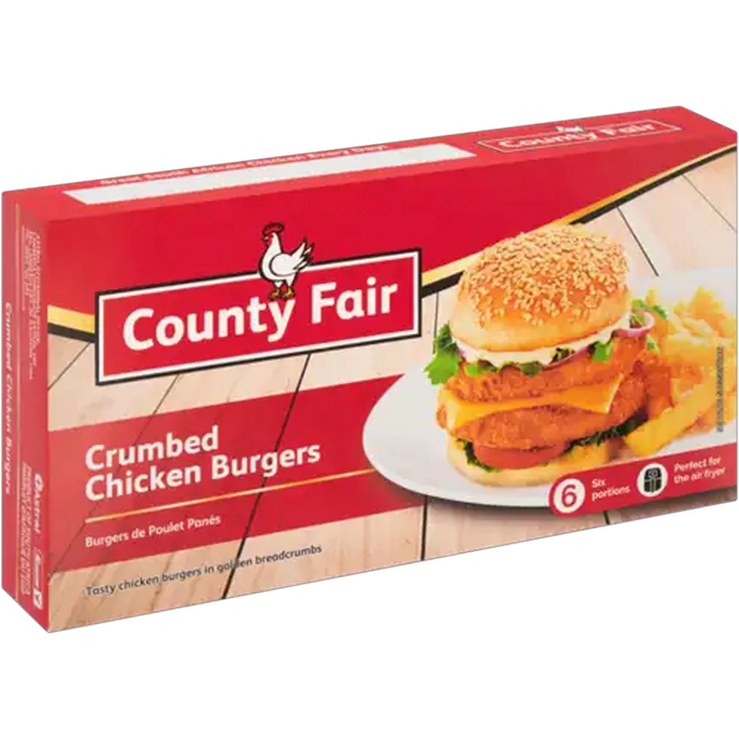Image of County Fair Frozen Crumbed Chicken Burgers 400g