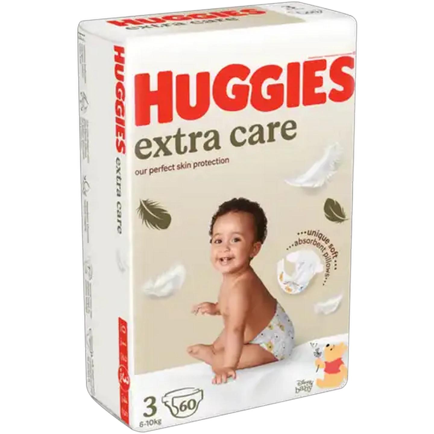 Image of Huggies Extra Care Size 3 Diapers 60 Pack (6-10kg)