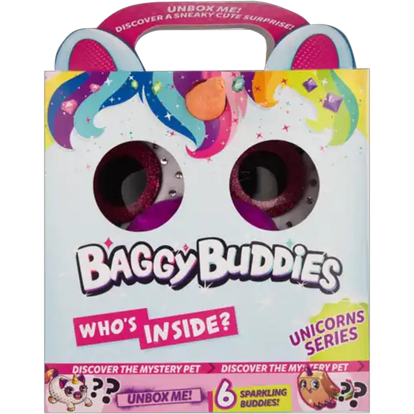 Image of Baggy Buddies Unicorns Series 6 Sparkling Buddies Toy 3 Years +