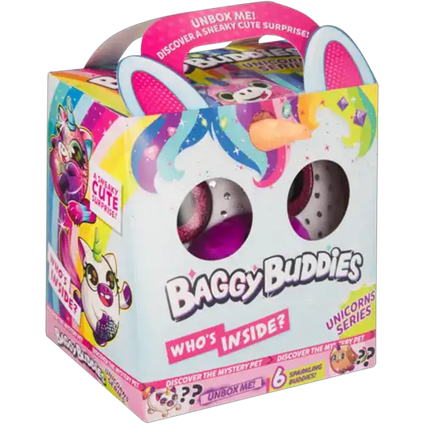 Image of Baggy Buddies Unicorns Series 6 Sparkling Buddies Toy 3 Years +