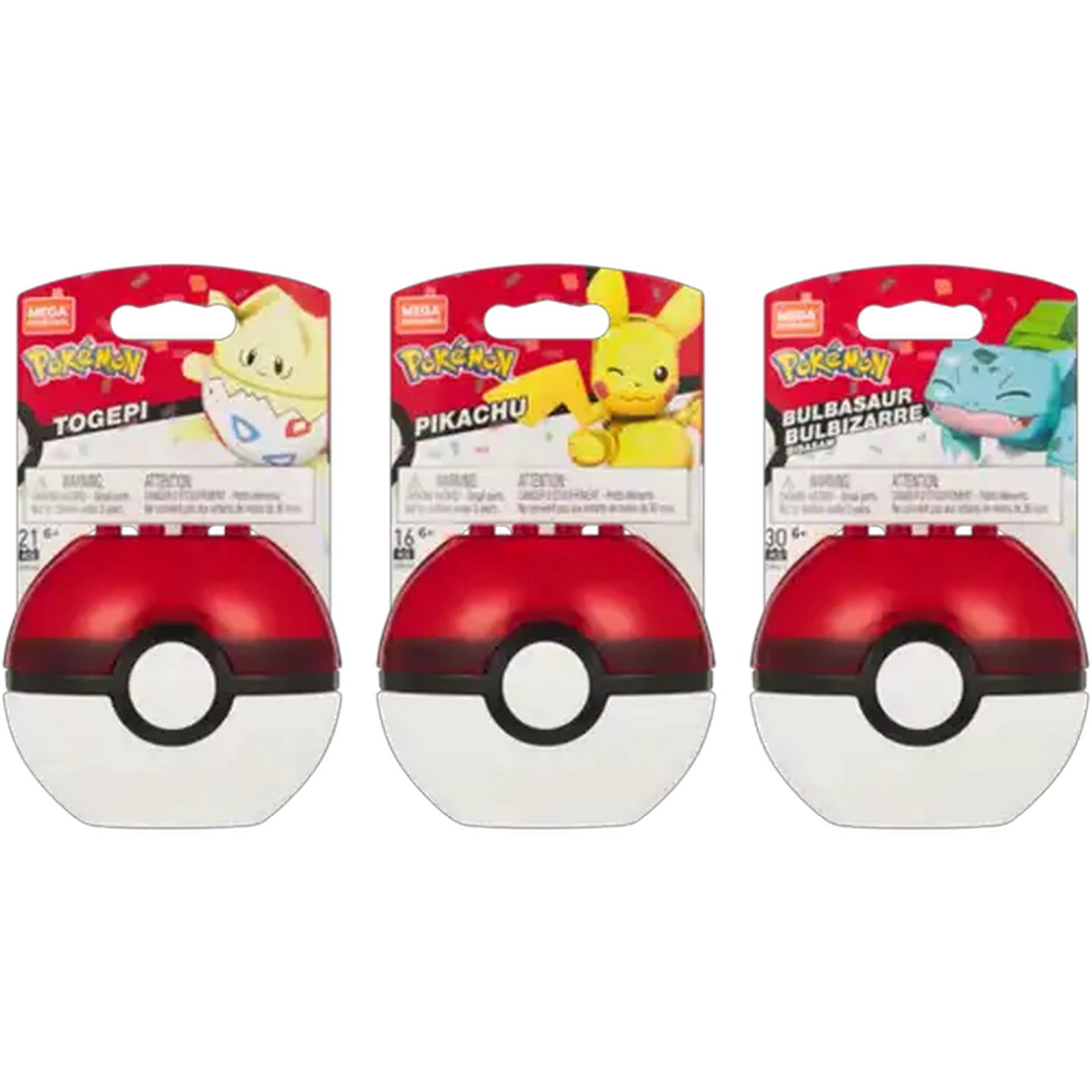 Image of Pokémon Mega Construx Poké Ball (Type May Vary)