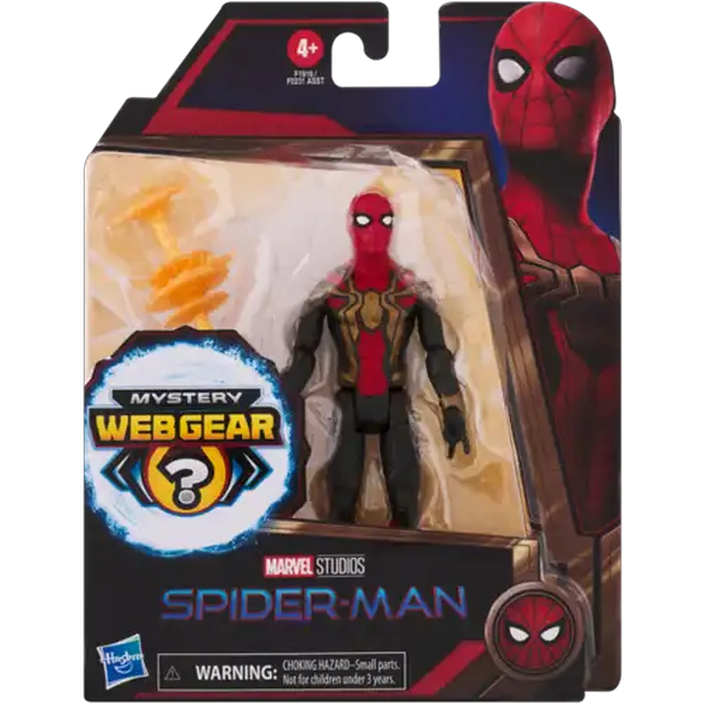 Image of Hasbro Gaming Spider-Man Iron Spider Figurine Plus Mystery Web Gear