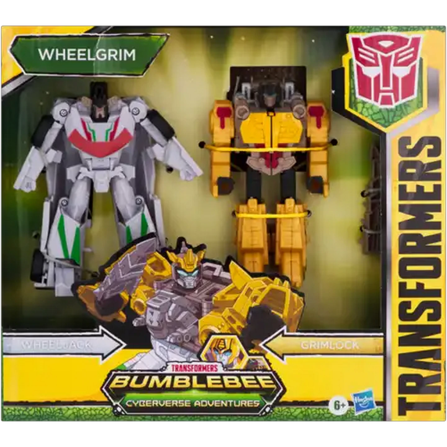 Image of Transformers Cyberverse Roll & Combine Action Figurines Set 2-Pack