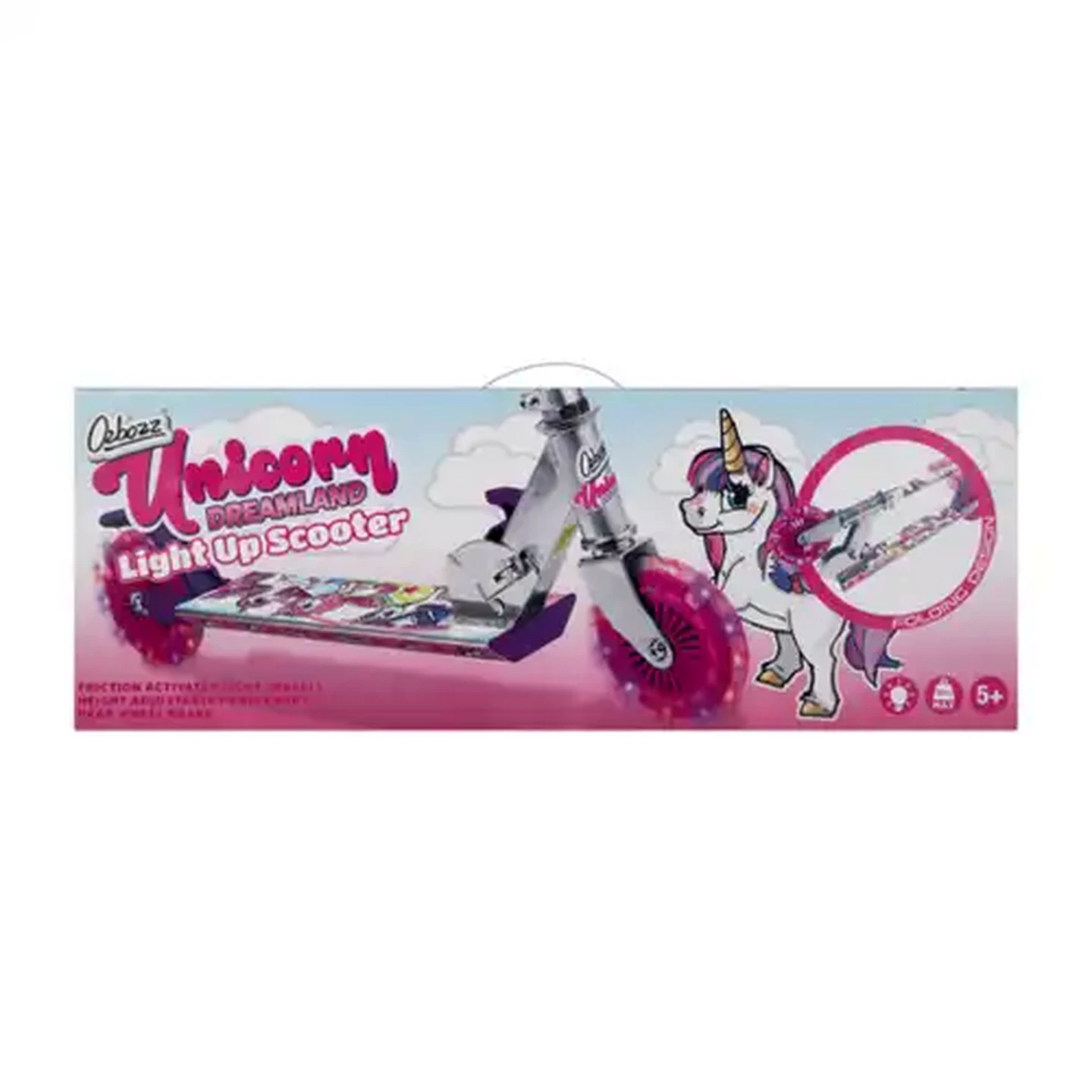 Image of Ozbozz Unicorn Dreamland Light Up Scooter