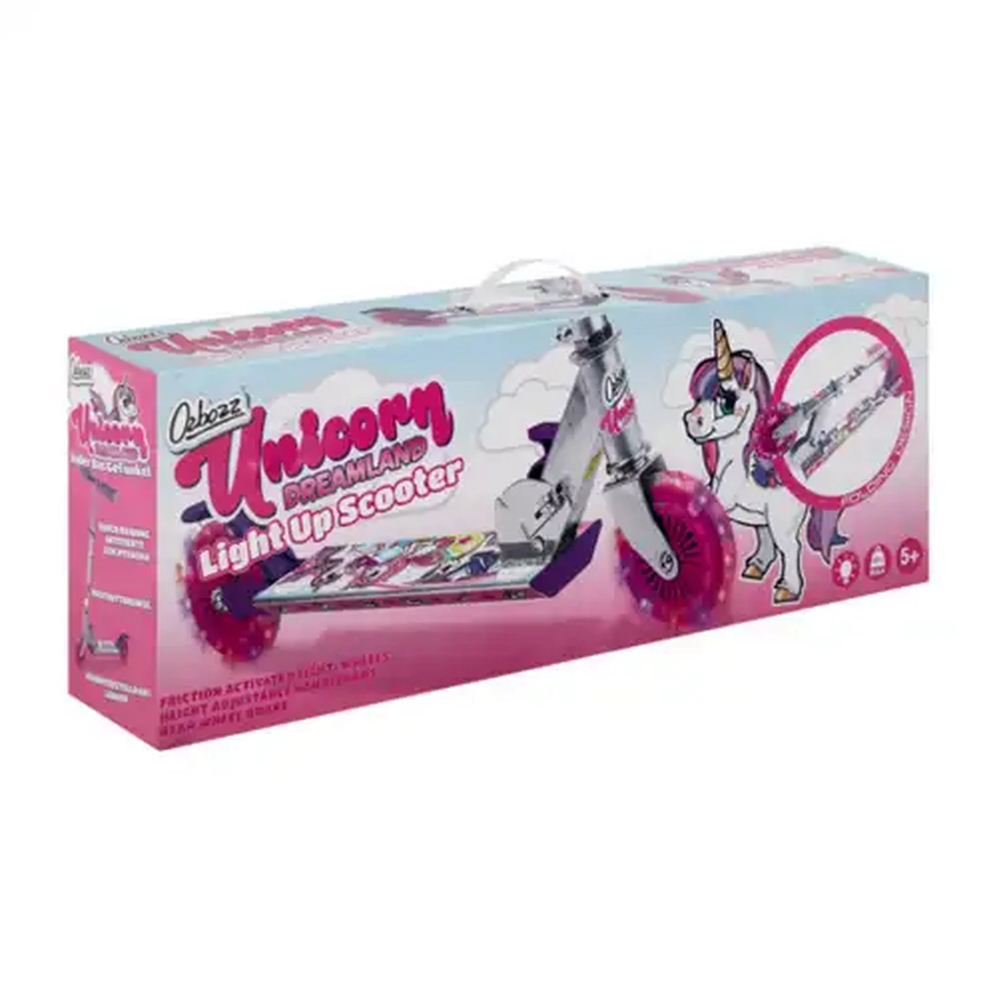 Image of Ozbozz Unicorn Dreamland Light Up Scooter