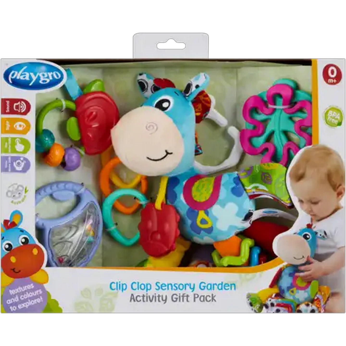 Image of Playgro Clip Clop Sensory Garden Activity Gift Pack