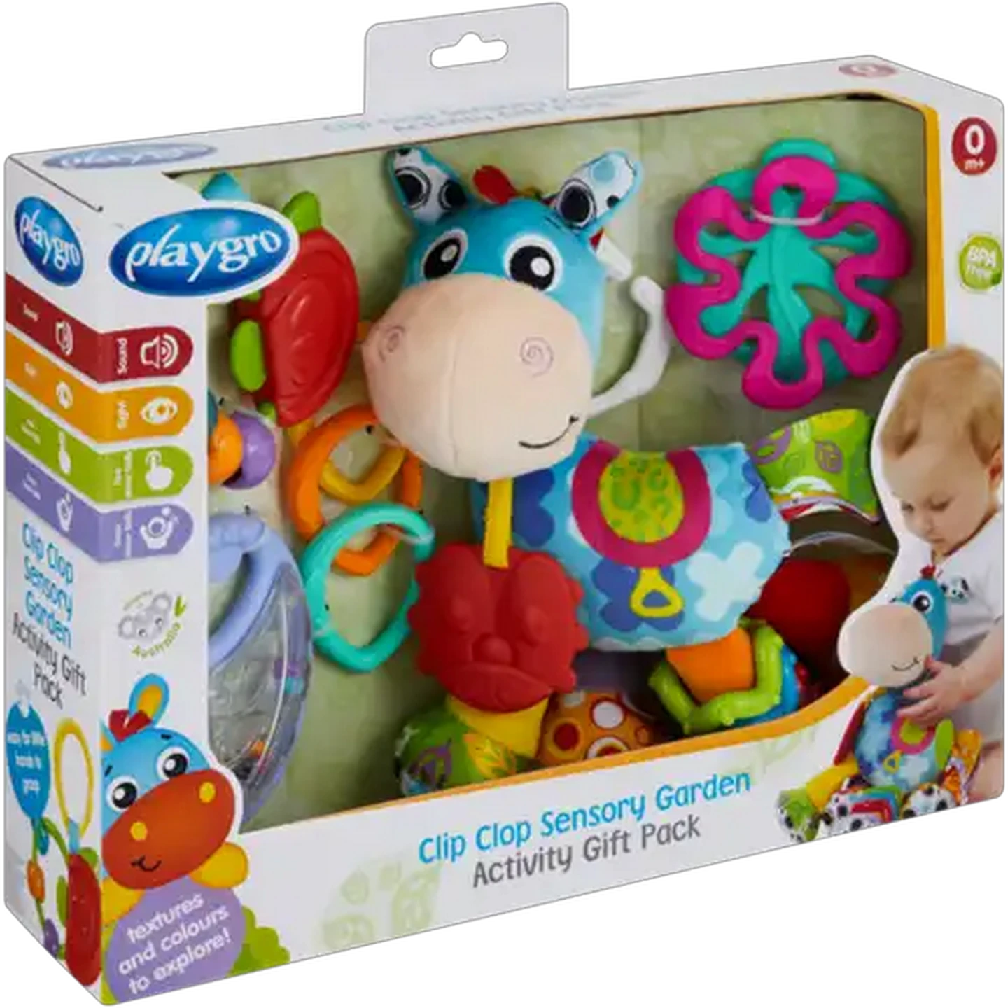 Image of Playgro Clip Clop Sensory Garden Activity Gift Pack