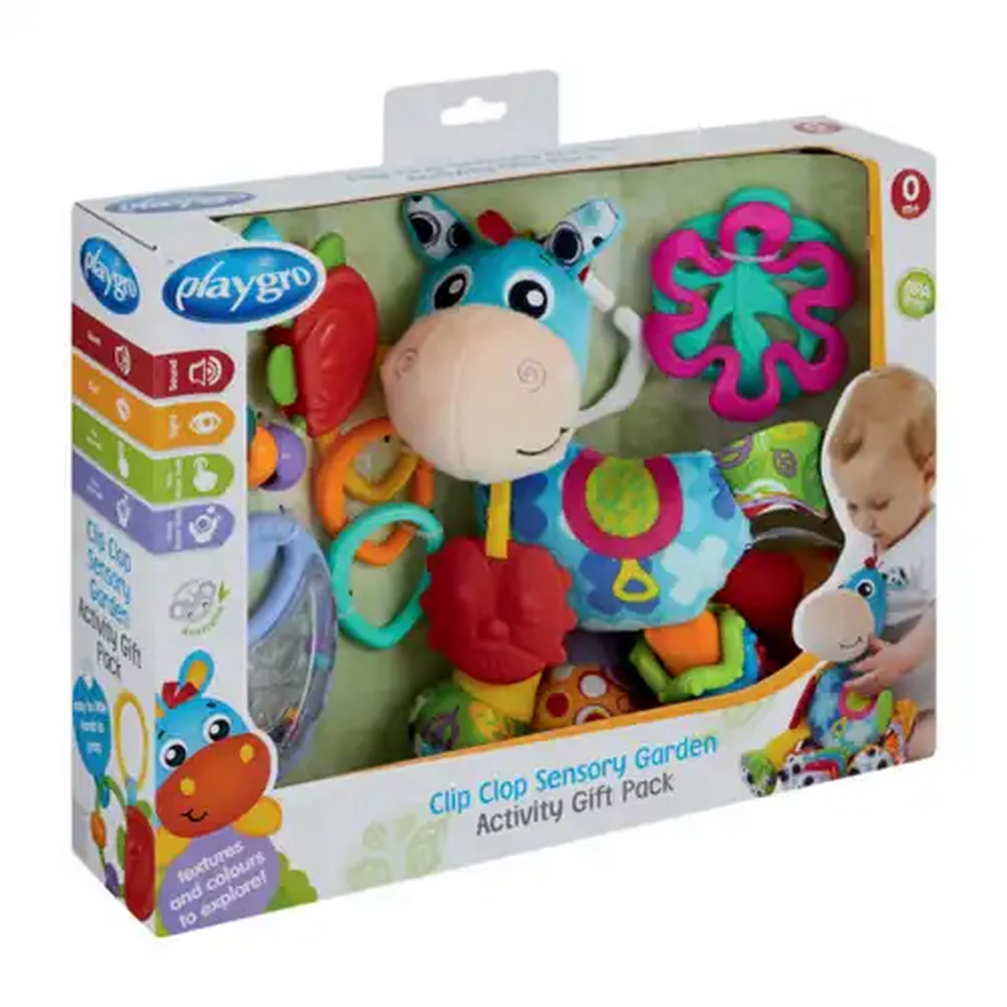 Image of Playgro Clip Clop Sensory Garden Activity Gift Pack