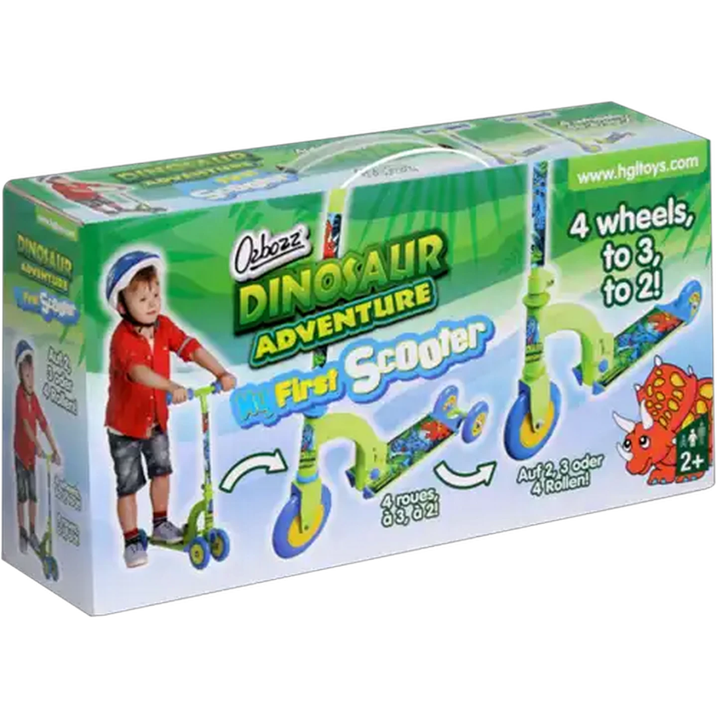 Ozbozz Dinosaur Scooter Toy 110 x 600 x 195 cm