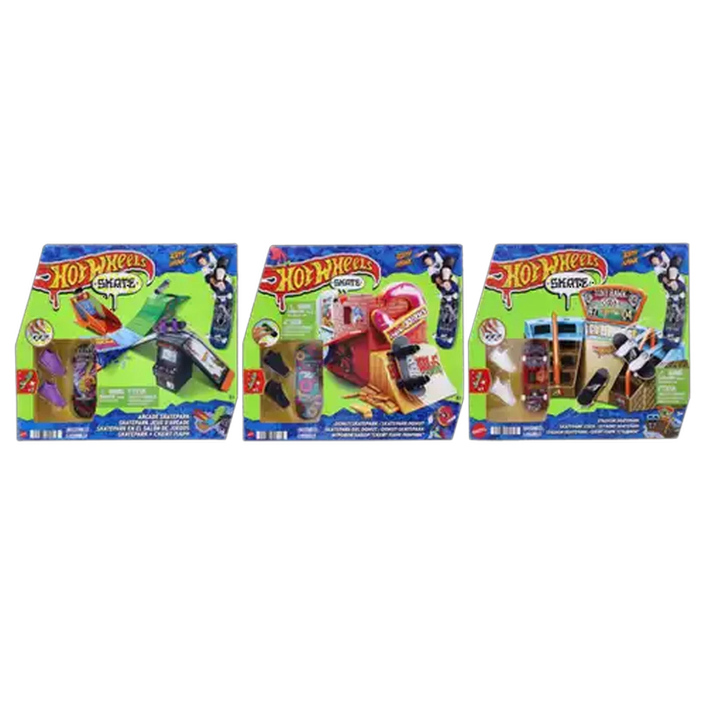 Image of Hot Wheels Skate Drop In Skate Set with Tony Hawk Fingerboard & Pair of Shoes