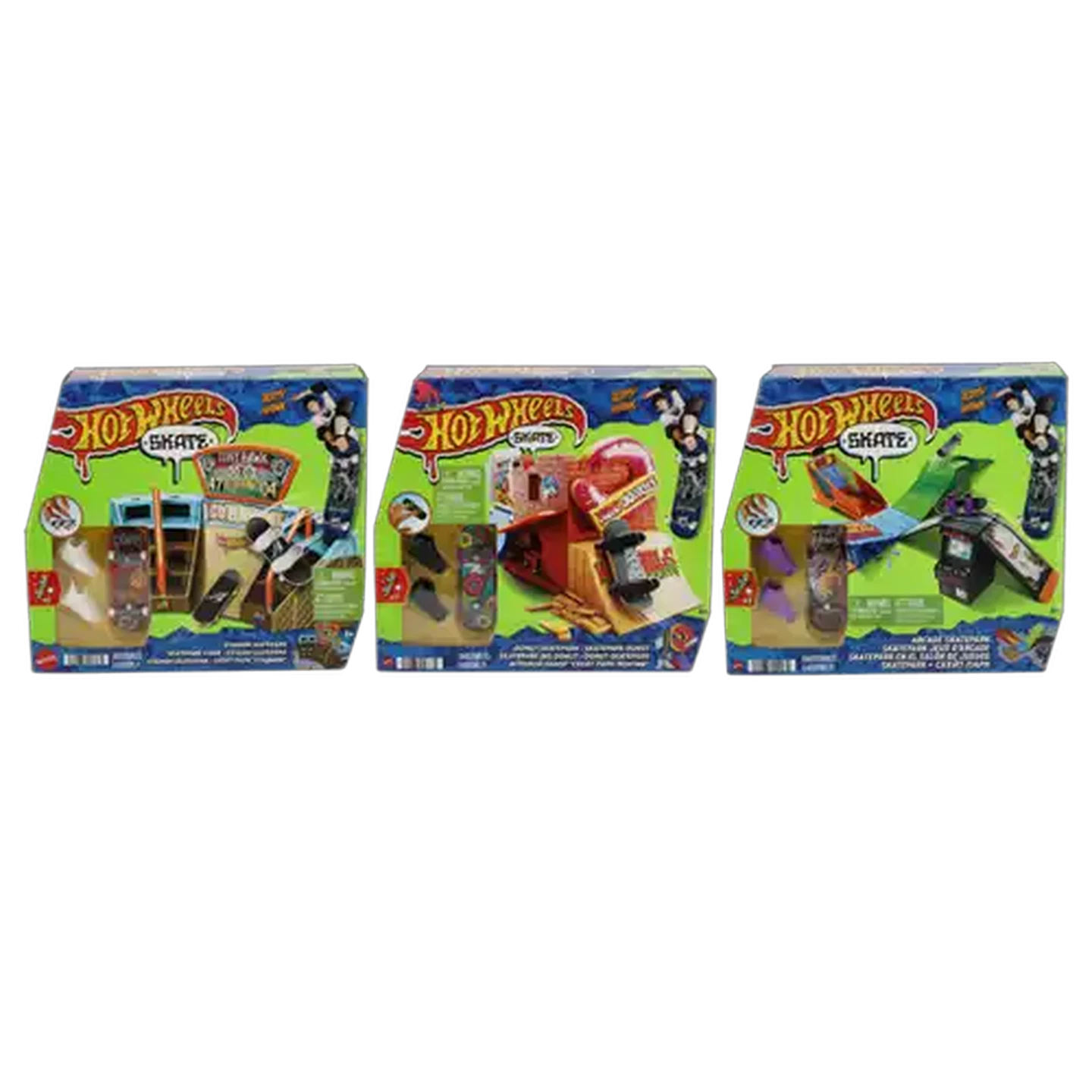Image of Hot Wheels Skate Drop In Skate Set with Tony Hawk Fingerboard & Pair of Shoes