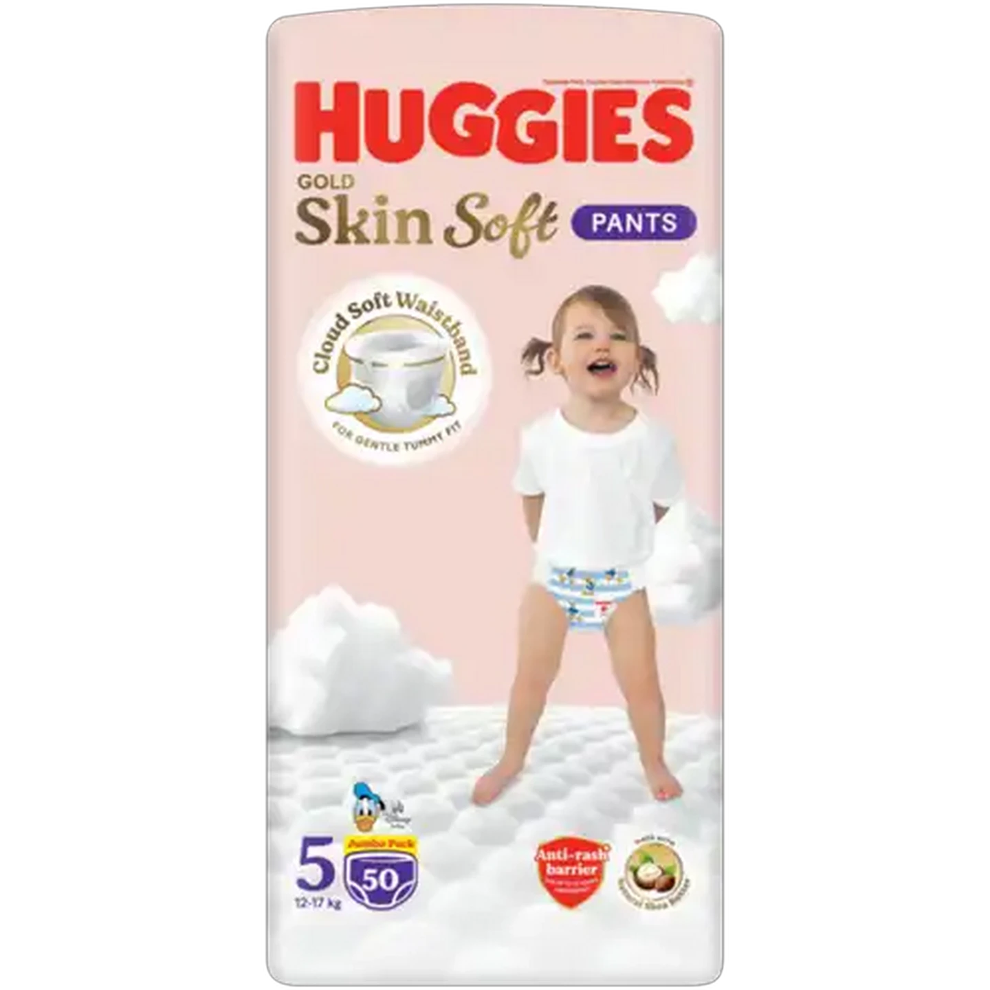 Image of Huggies Gold Skin Soft Size 5 Disposable Nappy Pants 50 Pack