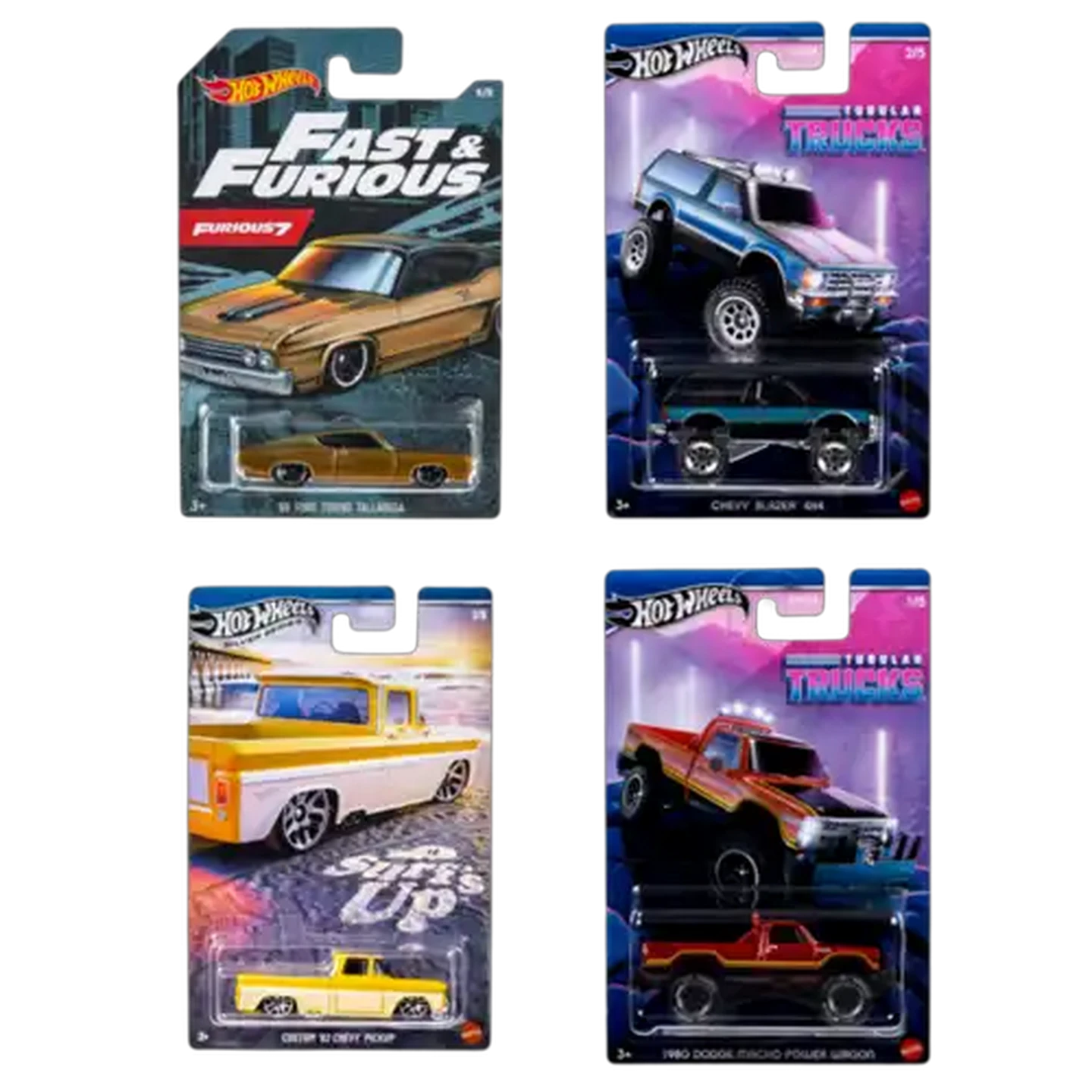 Image of Hot Wheels Toy Car or Truck 1:64 Scale Die-Cast Vehicles (Type May Vary)