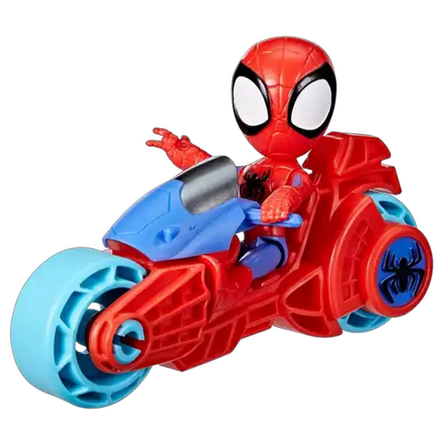 Image of Marvel Spidey Hero Figure & Motorcycle (Design May Vary)