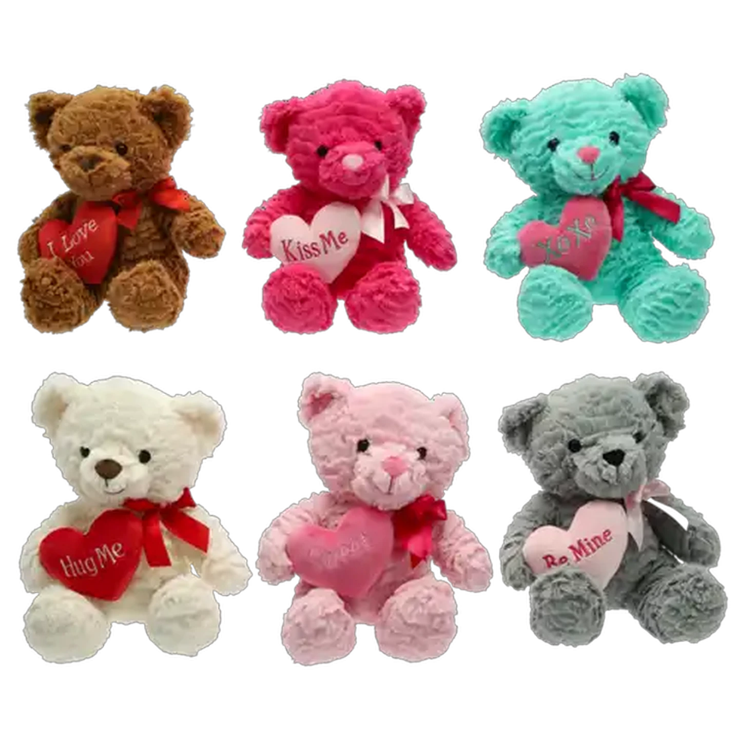 Image of Soft Touch Plush Bear with Heart 25cm (Design May Vary)