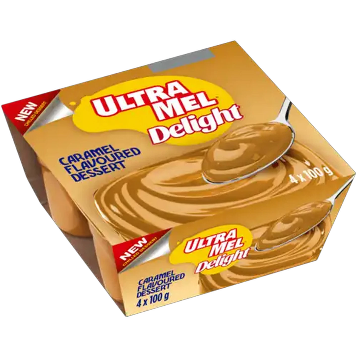 Image of Danone Ultra Mel Caramel Flavoured Delight Dessert 4 x 100g