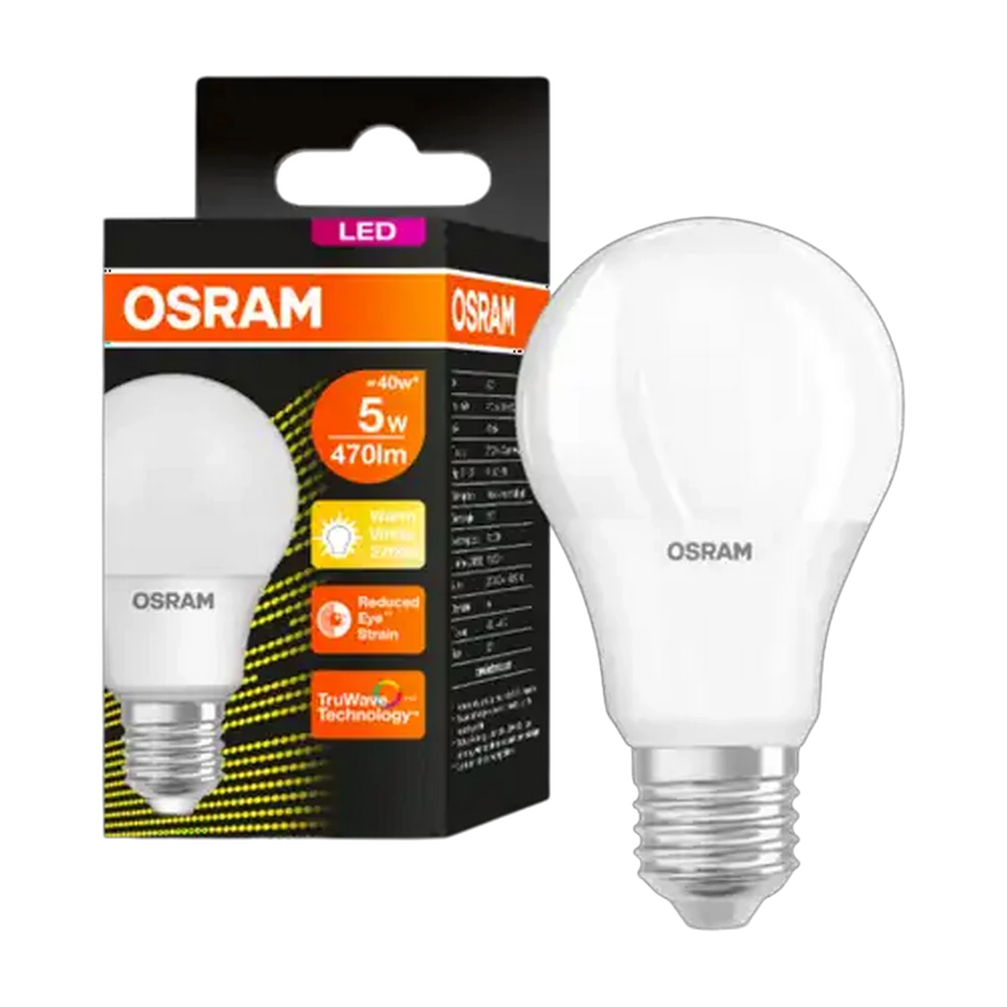 Image of OSRAM Warm White LED ES Eco Globe 5W