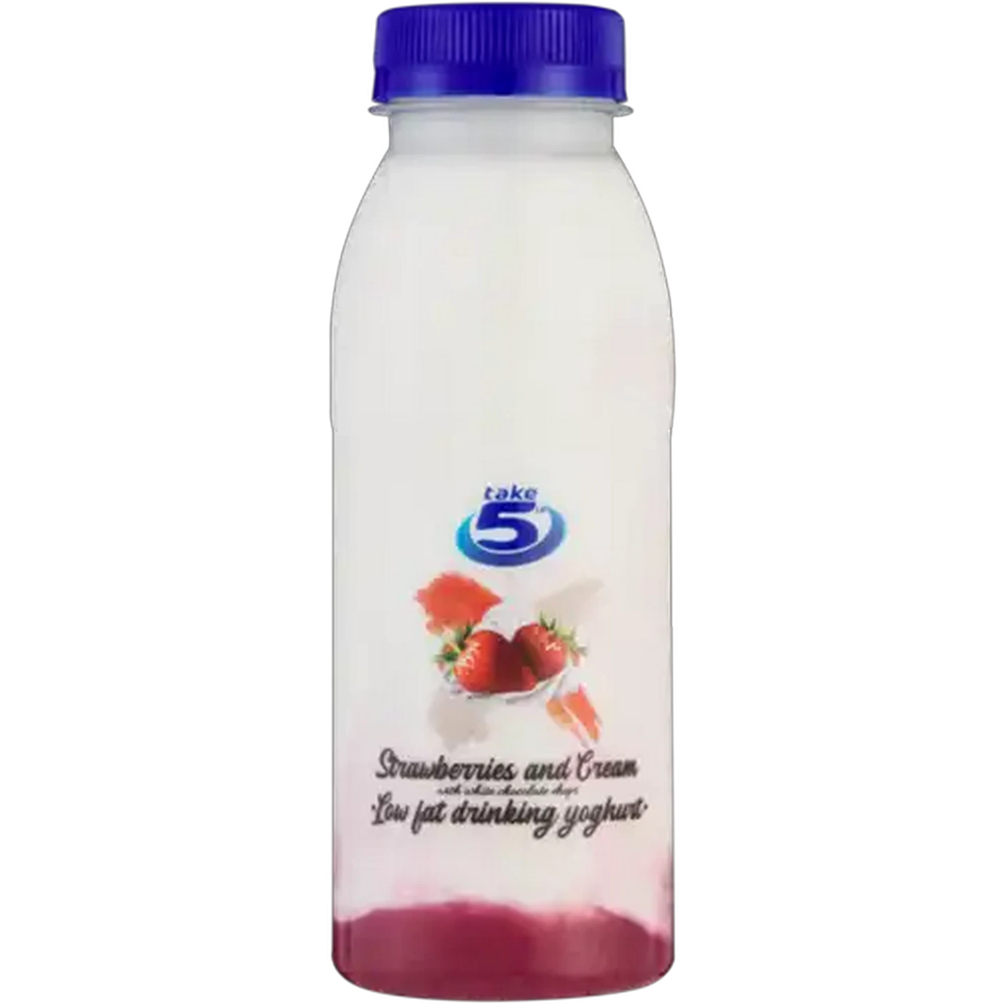 Image of Take 5 Strawberries and Cream Low Fat Drinking Yoghurt 300g