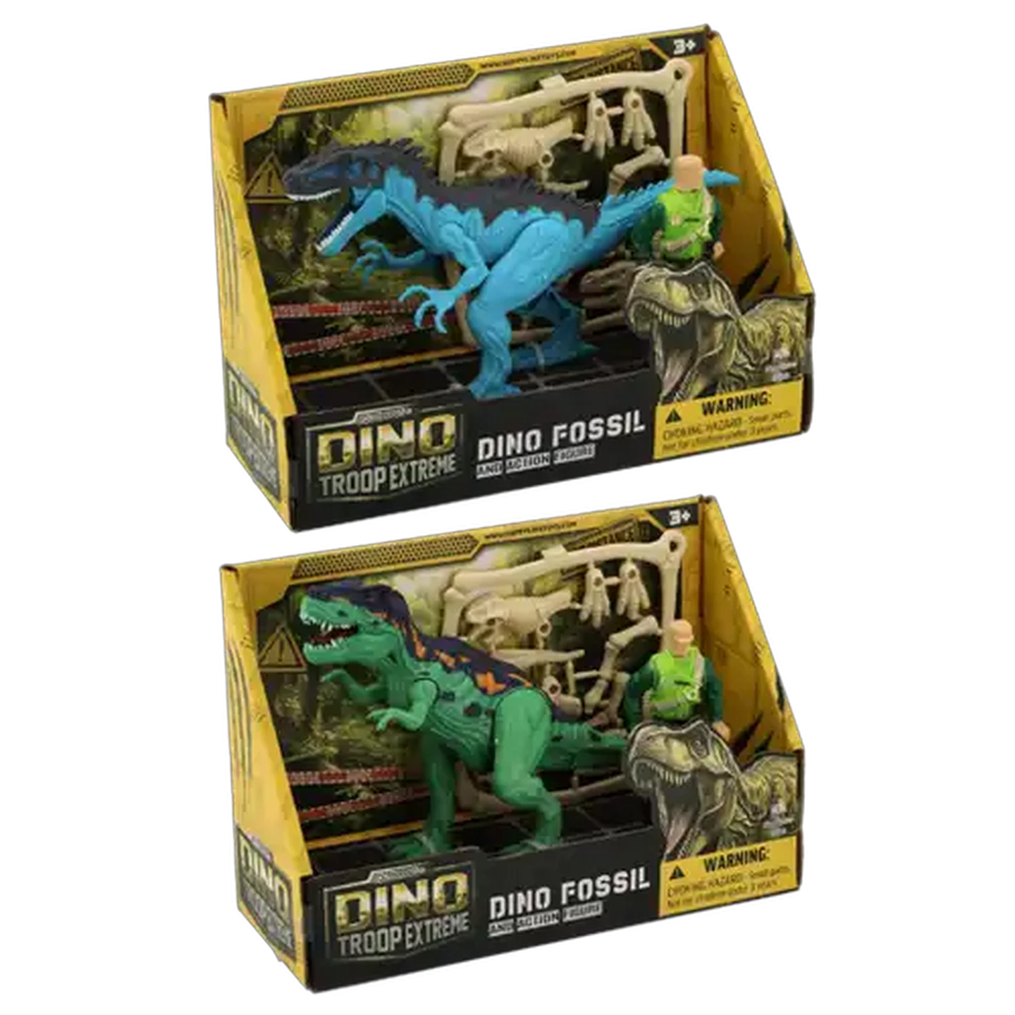Image of Happy Line Dino Troop Extreme Dino Fossil & Action Figure (Design May Vary)