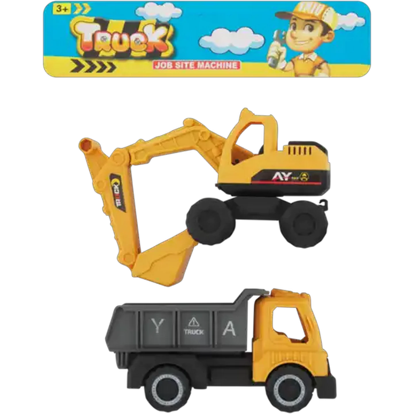 Image of Construction Job Site Machine Set 2 Piece