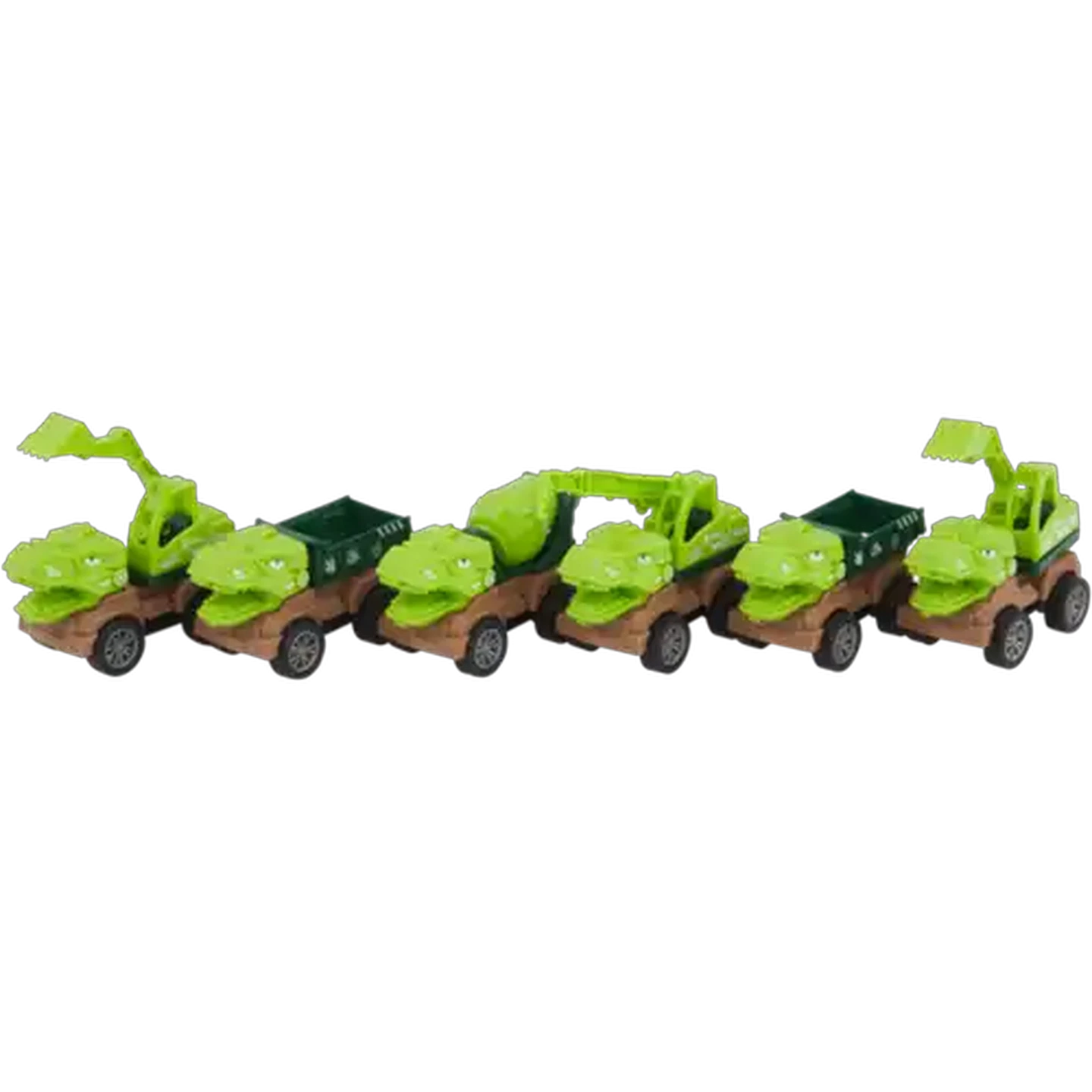 Image of Pull Back Dino Truck Playset 6-Pack (Design May Vary)