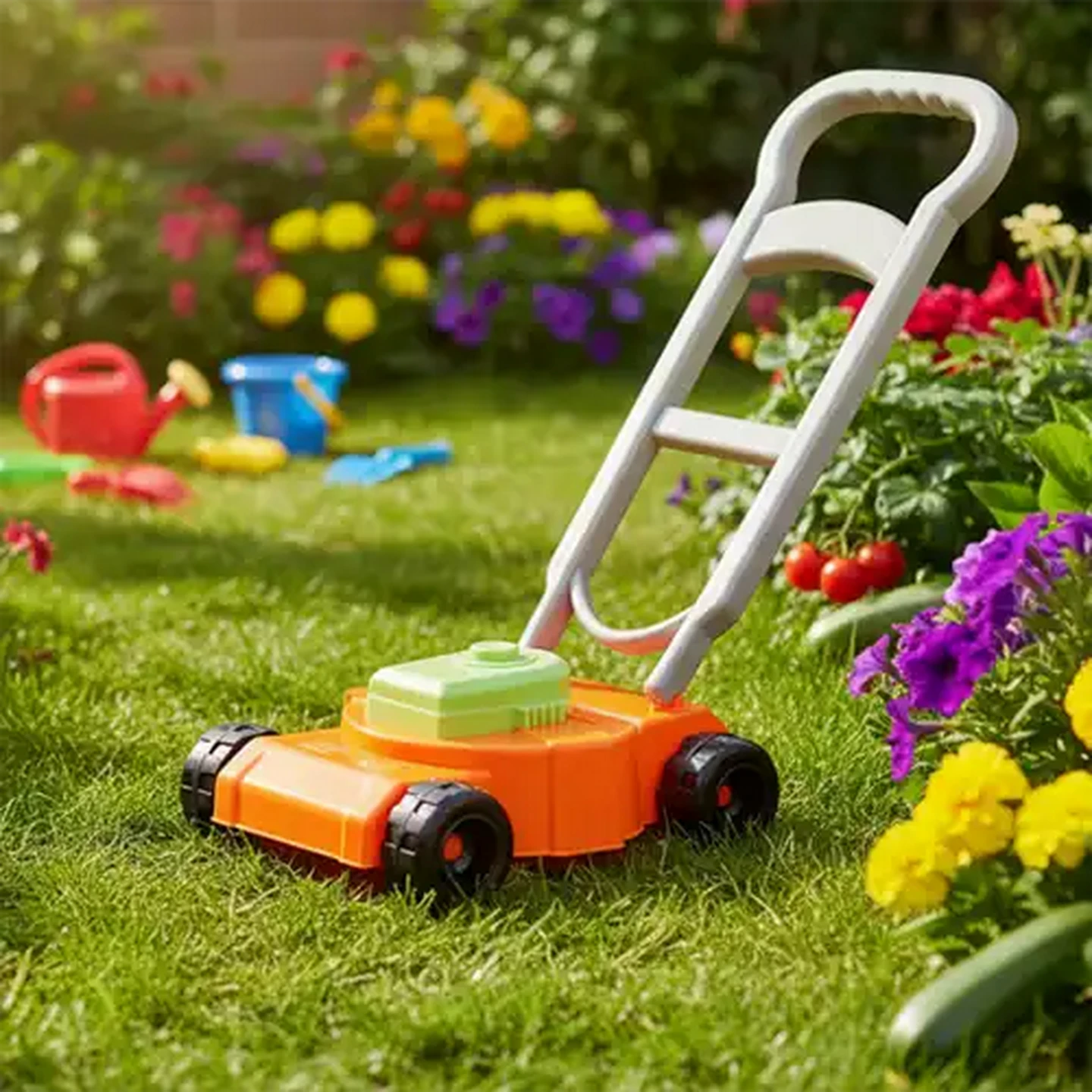 Image of Lil Gardener's Plastic Lawn Mower