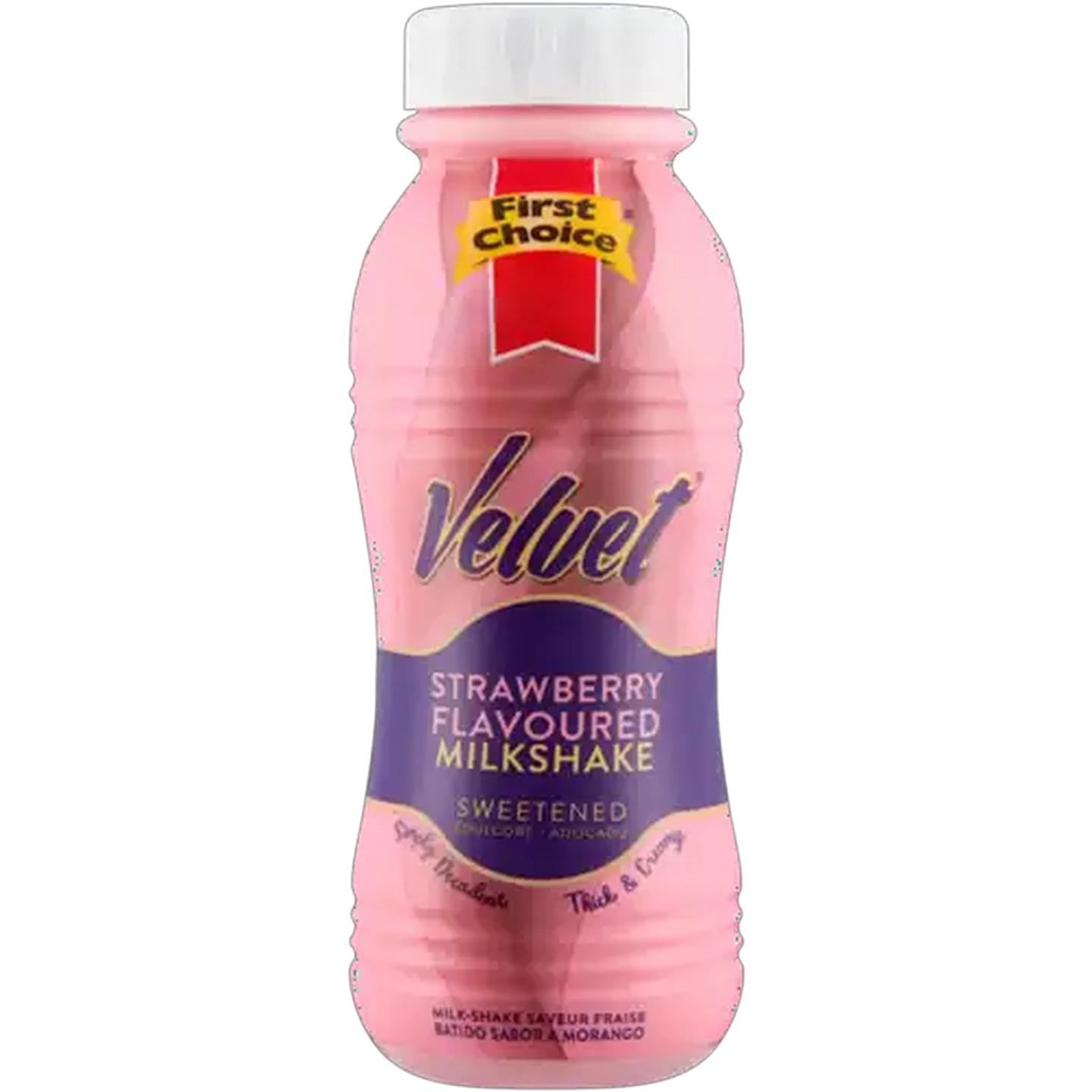 Image of First Choice Velvet Strawberry Flavoured Milkshake 275ml