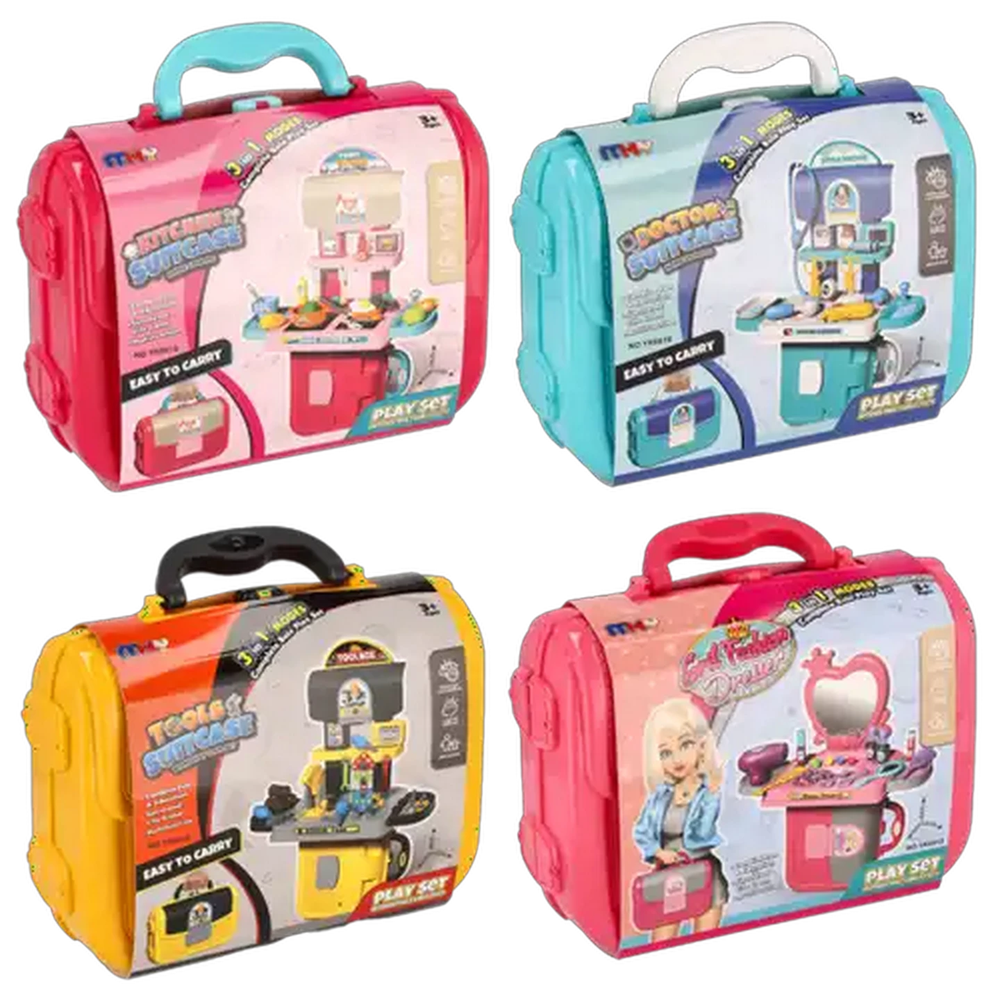 Image of 3-in-1 Suitcase Playset (Design May Vary)