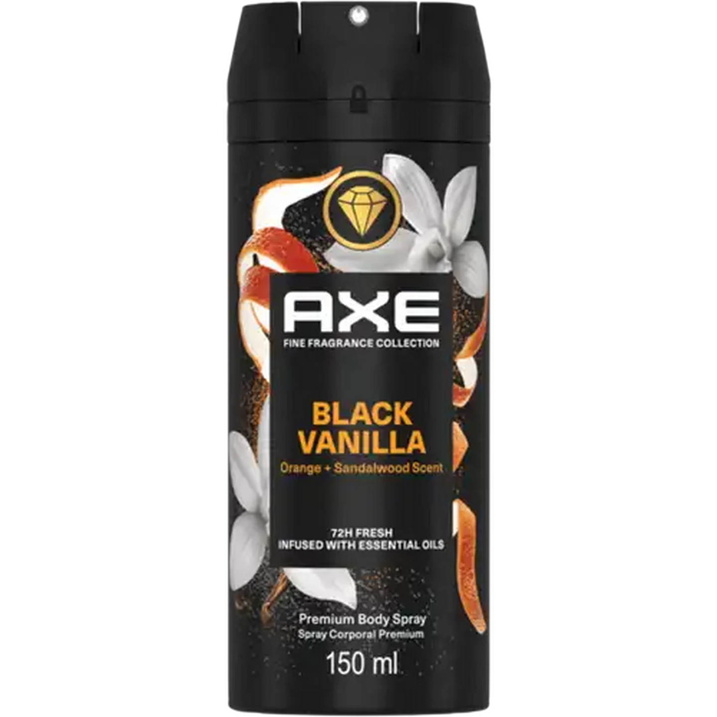 Image of AXE Fine Fragrance Collection Black Vanilla Premium Body Spray 150ml
