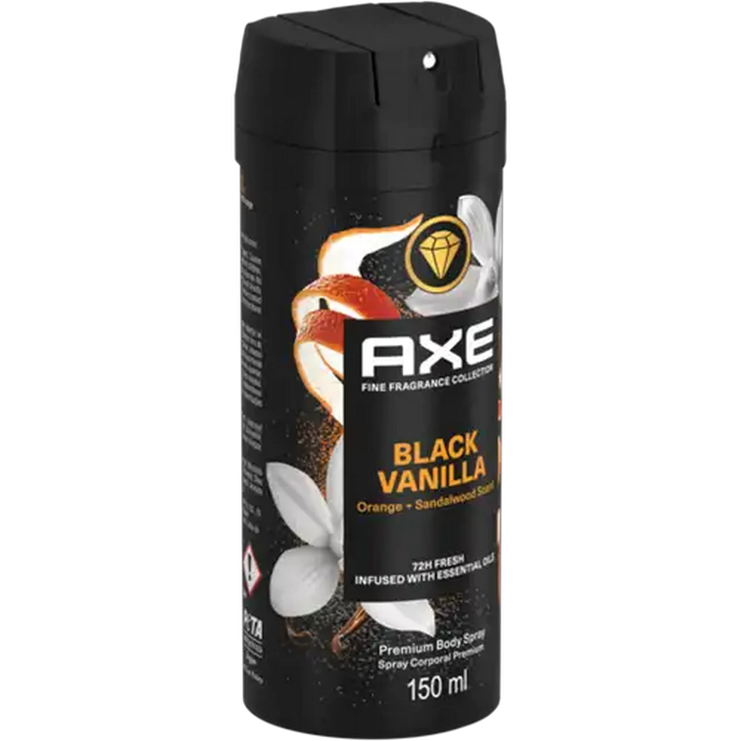 Image of AXE Fine Fragrance Collection Black Vanilla Premium Body Spray 150ml