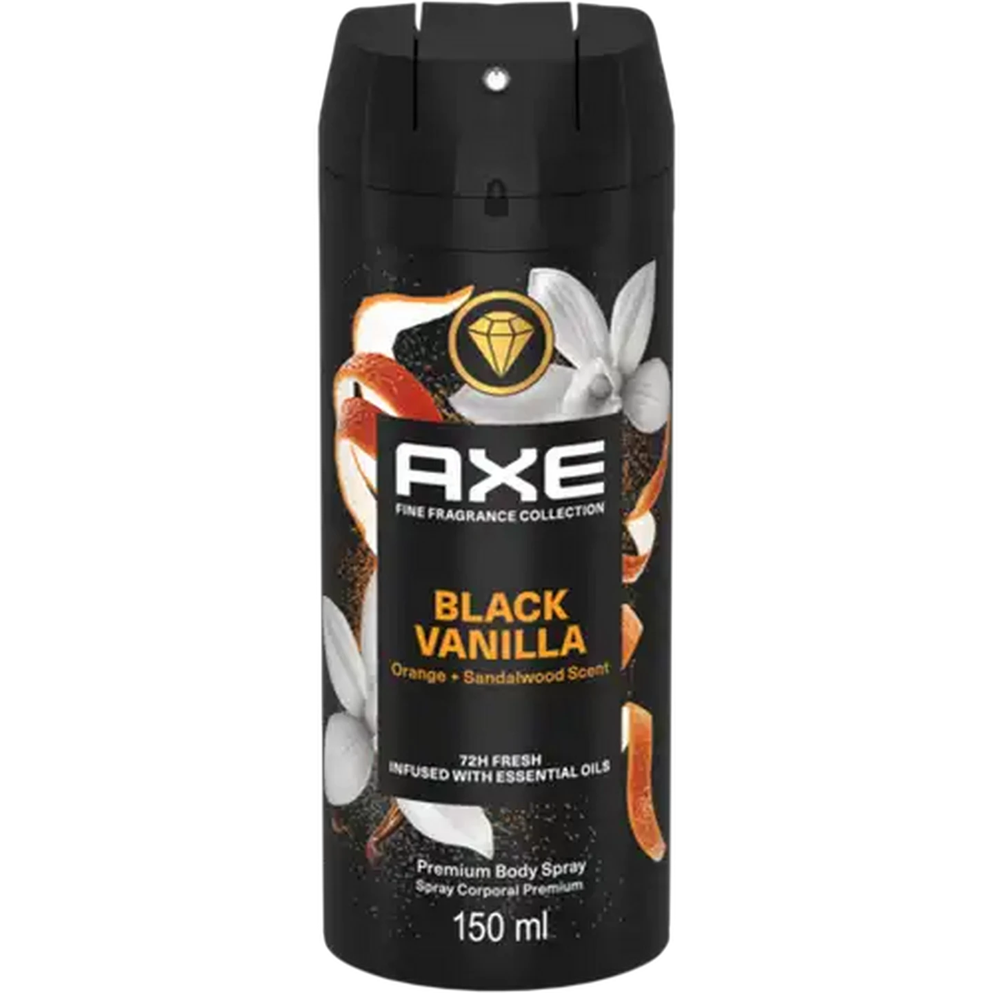 Image of AXE Fine Fragrance Collection Black Vanilla Premium Body Spray 150ml