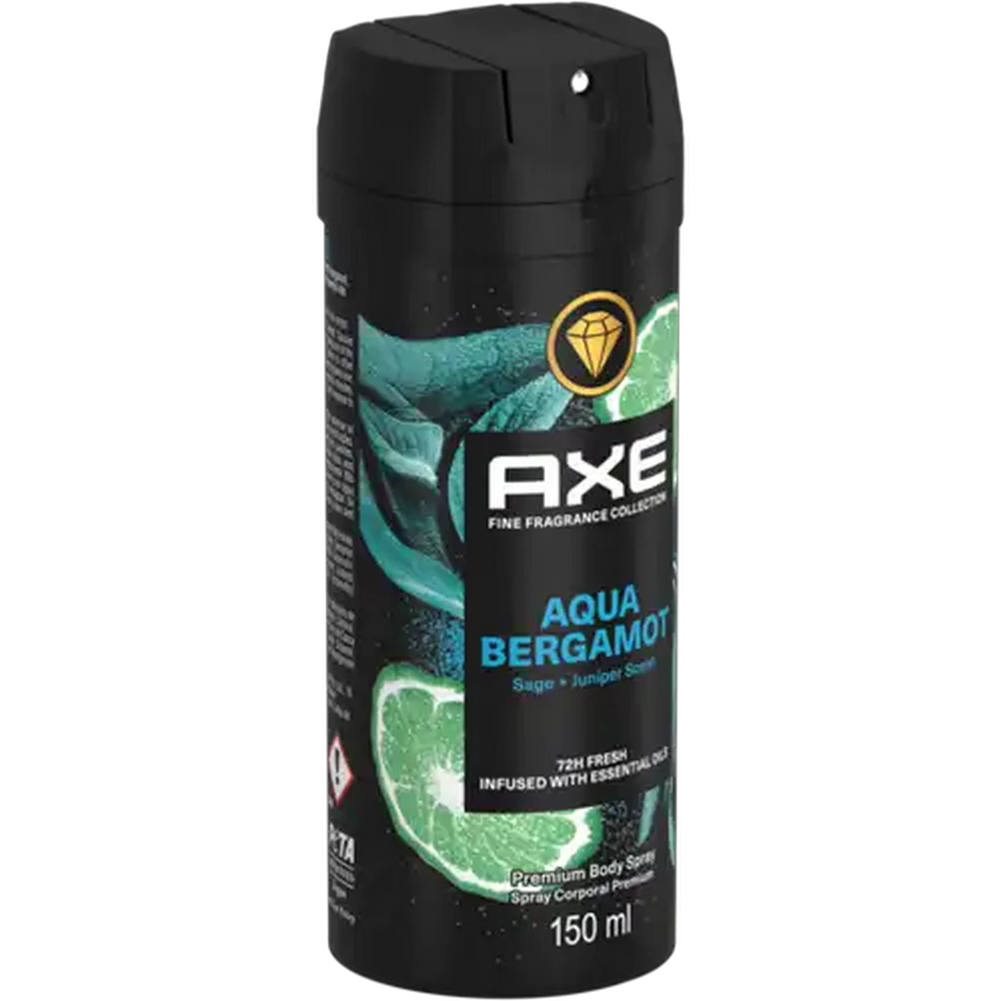 Image of AXE Fine Fragrance Collection Aqua Bergamot Premium Body Spray 150ml