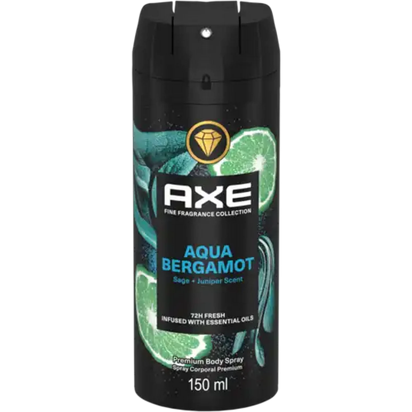 Image of AXE Fine Fragrance Collection Aqua Bergamot Premium Body Spray 150ml