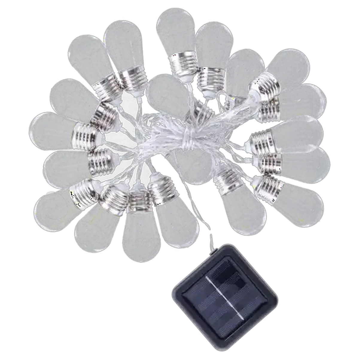Shoprite ZA | Santa's Choice Warm White Edison LED Solar Lights 20
