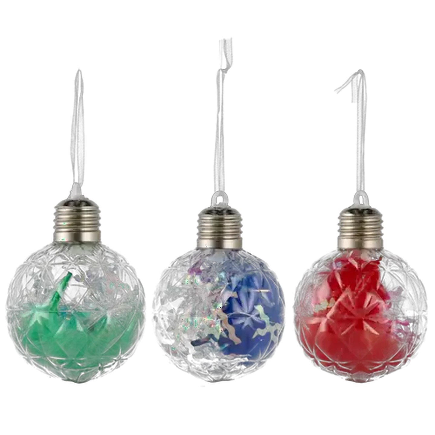 Image of Santa's Choice Light & Feather LED Tree Bauble (Type May Vary)