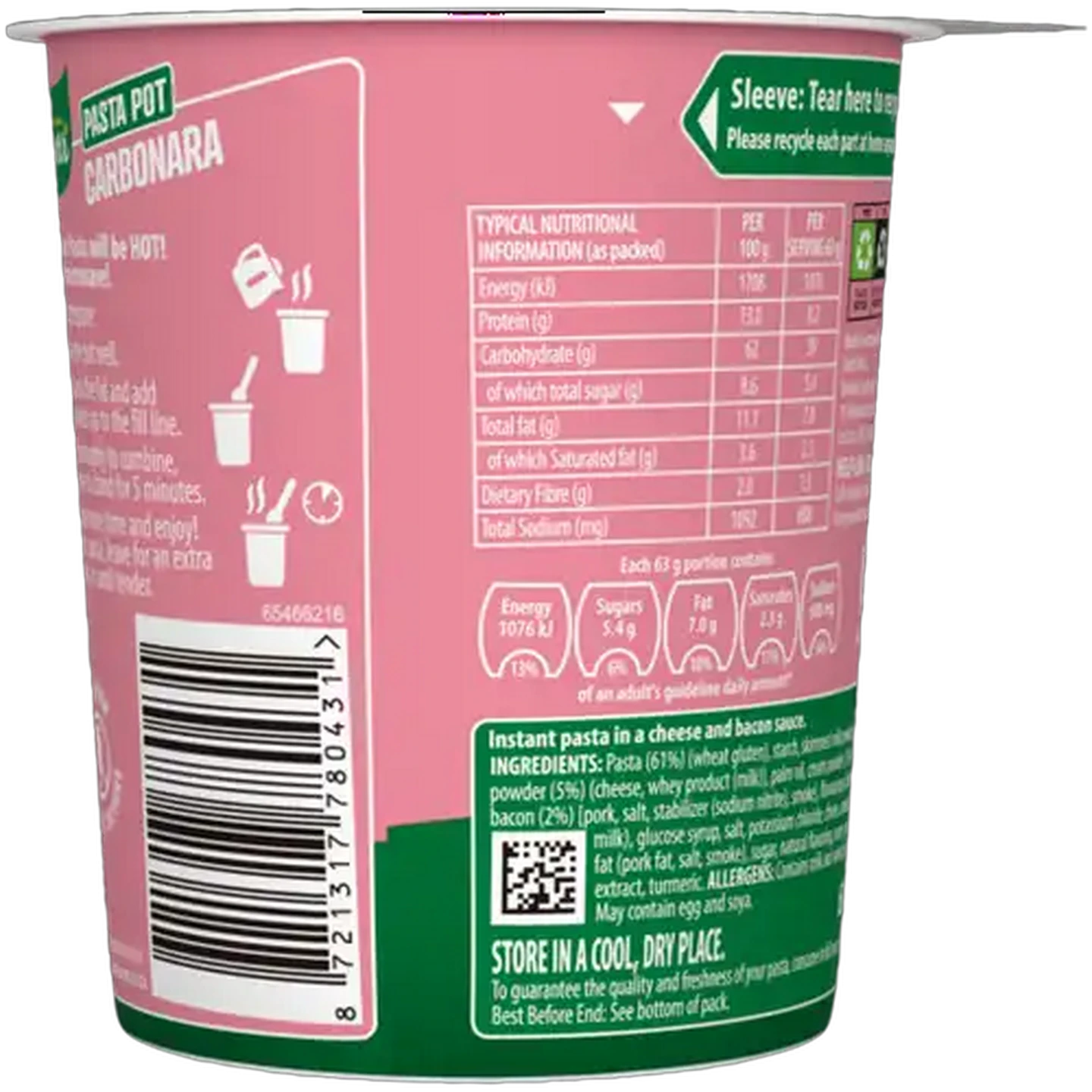 Image of Knorr Carbonara Pasta Pot 63g