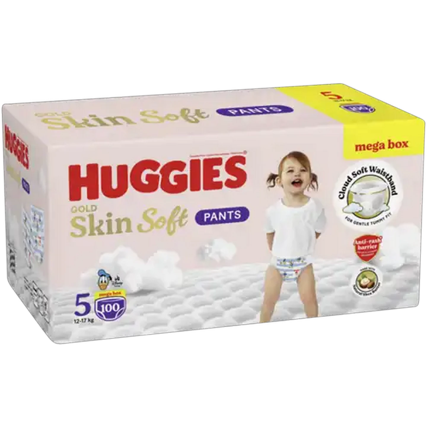 Image of Huggies Gold Skin Soft Size 5 Disposable Nappy Pants 100 Pack