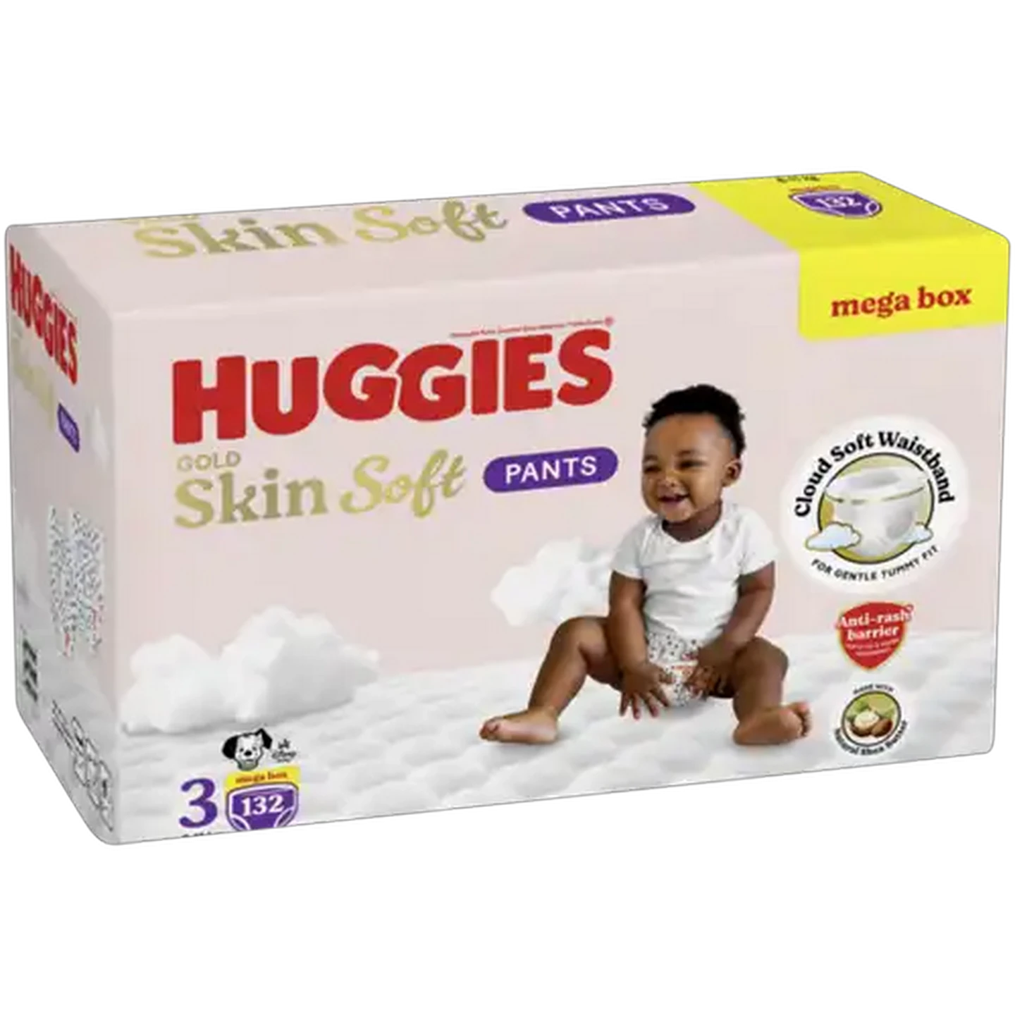 Image of Huggies Gold Skin Soft Size 3 Disposable Nappy Pants 132 Pack