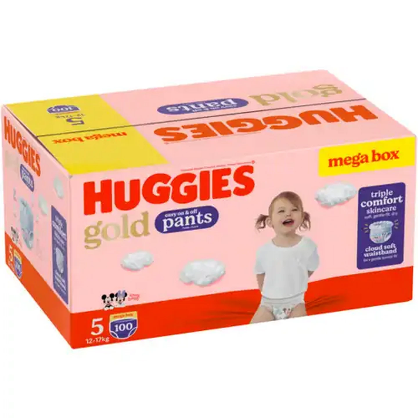 Image of Huggies Gold Skin Soft Size 5 Disposable Nappy Pants 100 Pack