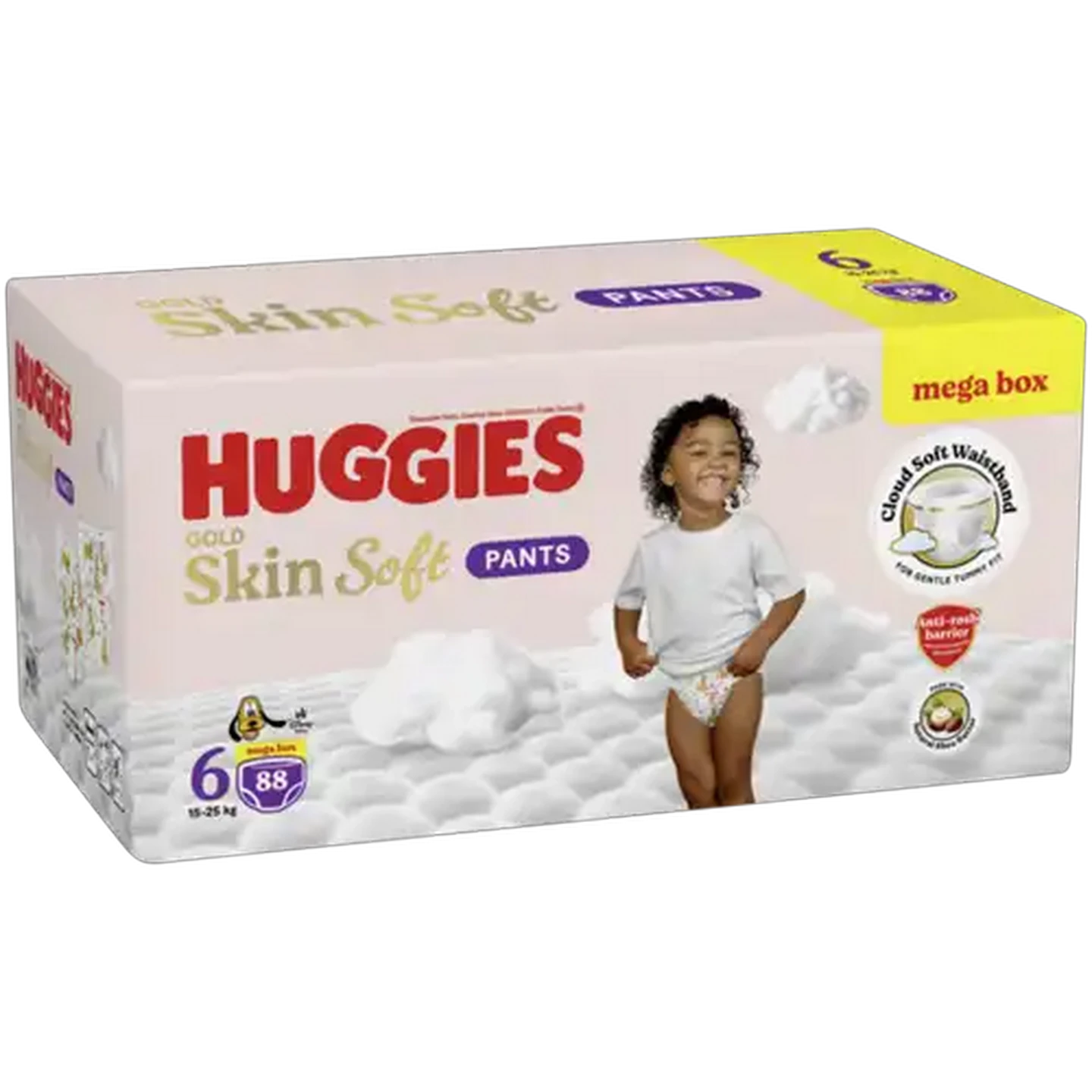 Image of Huggies Gold Skin Soft Size 6 Disposable Nappy Pants 88 Pack