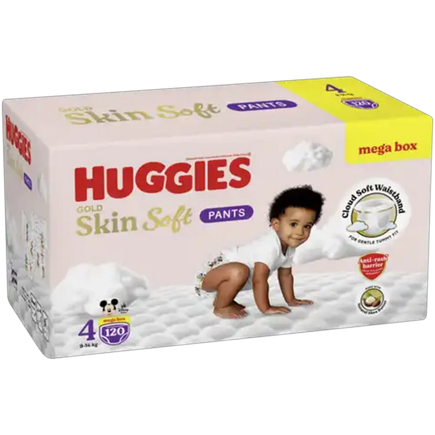 Image of Huggies Gold Skin Soft Size 4 Disposable Nappy Pants 120 Pack
