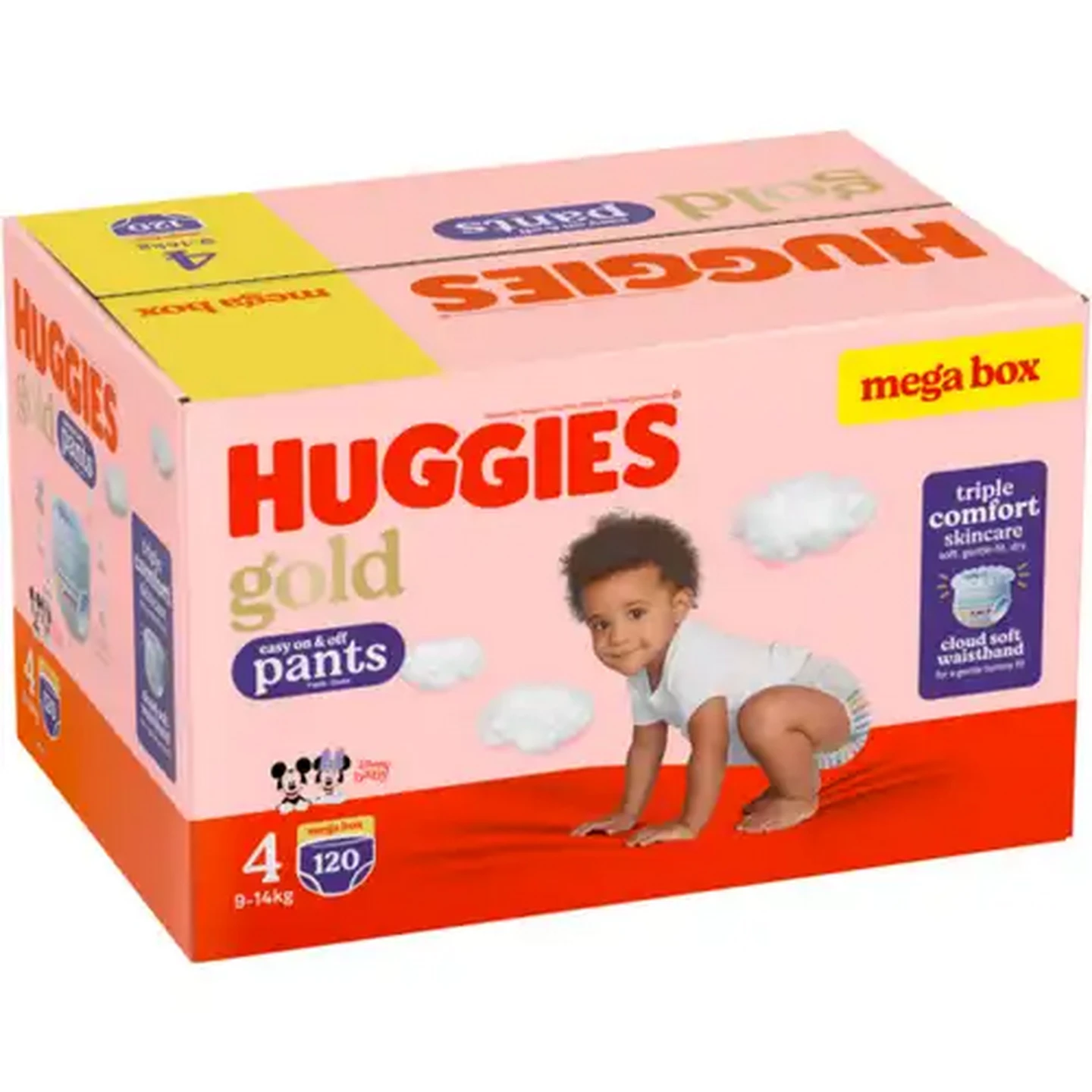 Image of Huggies Gold Skin Soft Size 4 Disposable Nappy Pants 120 Pack