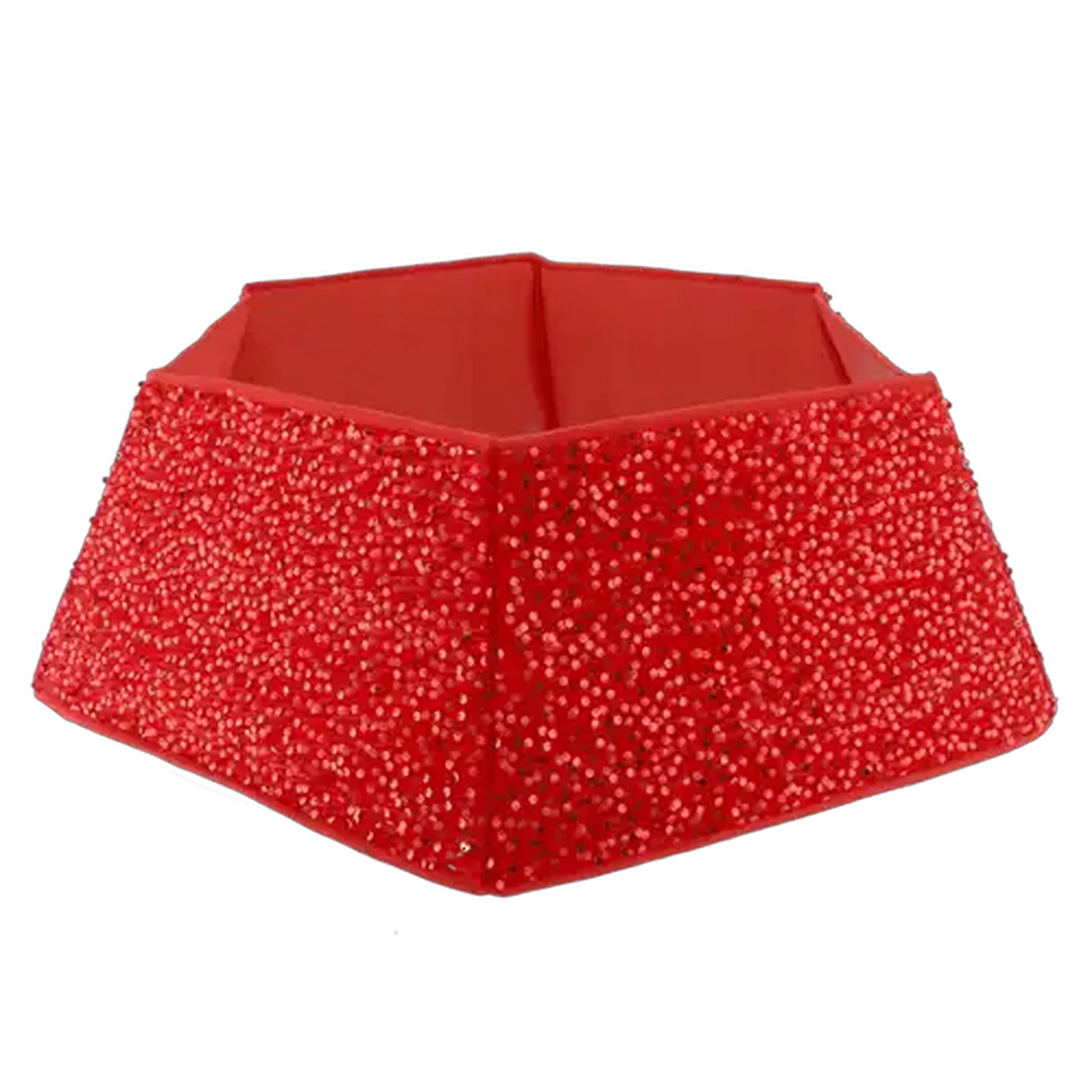 Image of Santa's Choice Red Sequins Tree Skirt 80 x 25cm